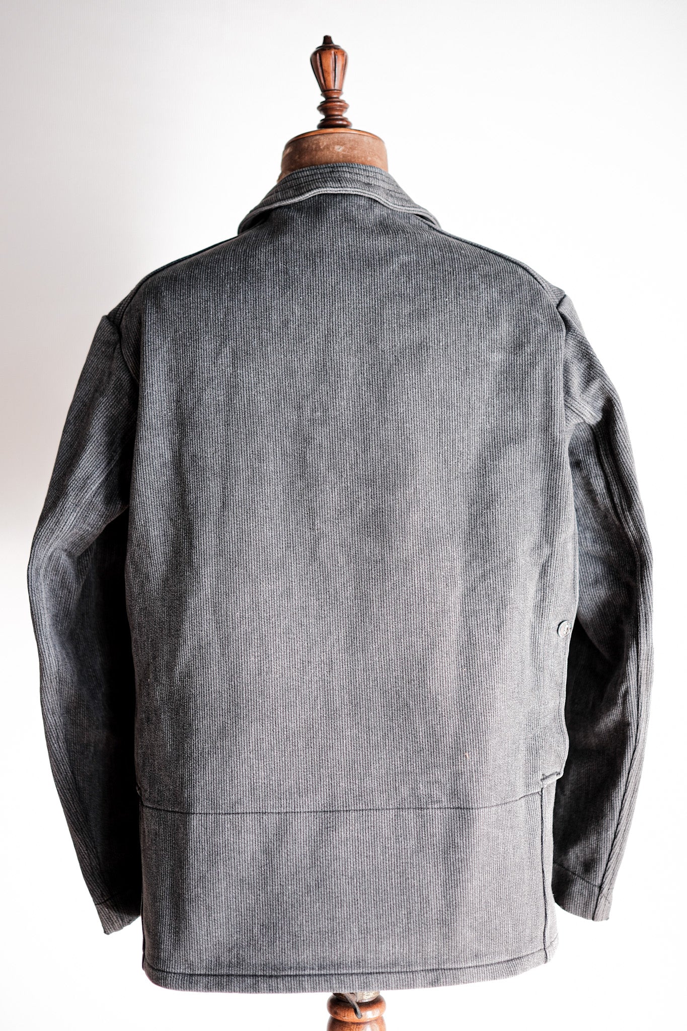 【~60's】French Vintage Gray Cotton Pique Hunting Jacket