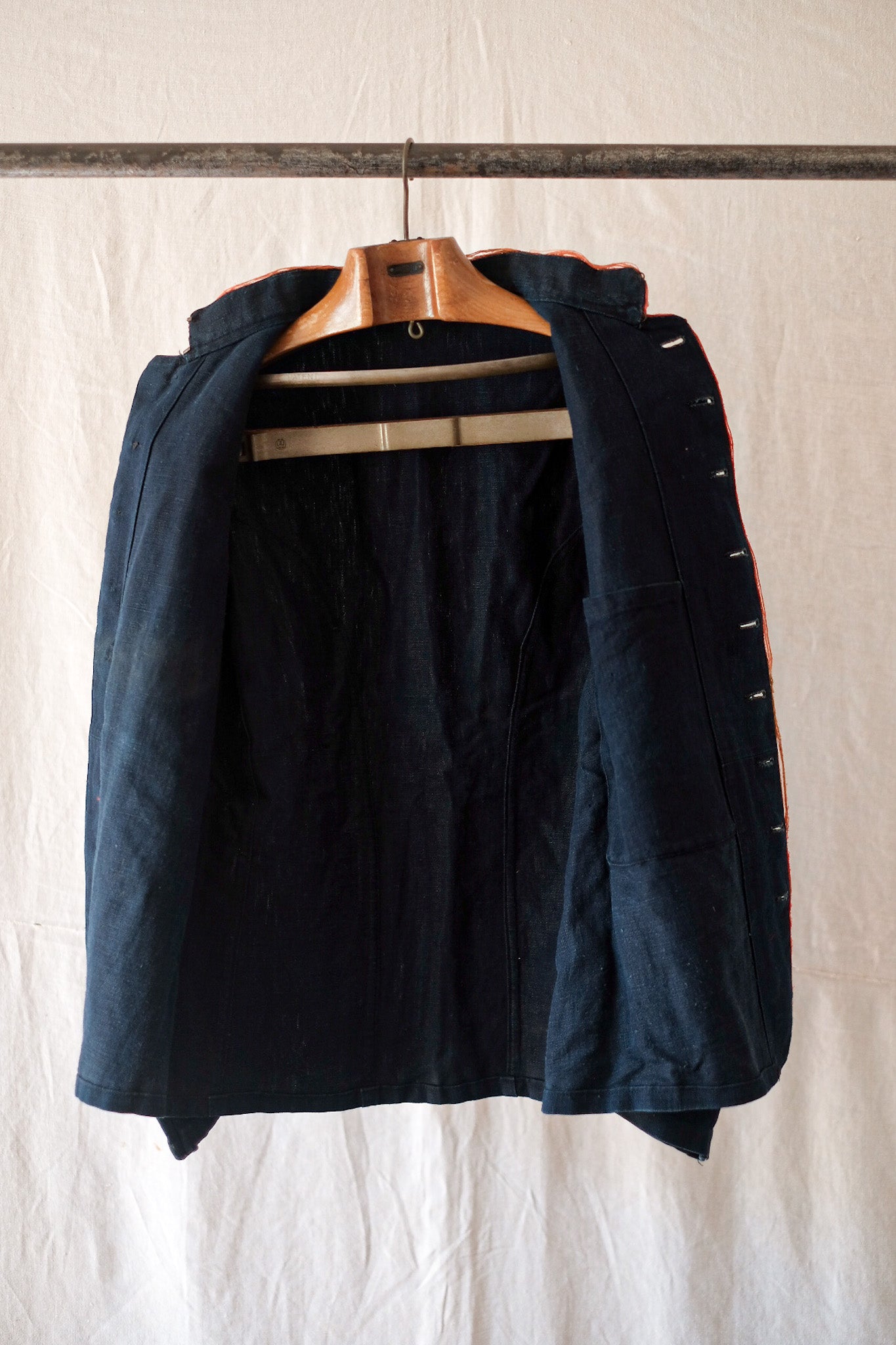 【~10's】French Vintage Indigo Metis Fireman Jacket