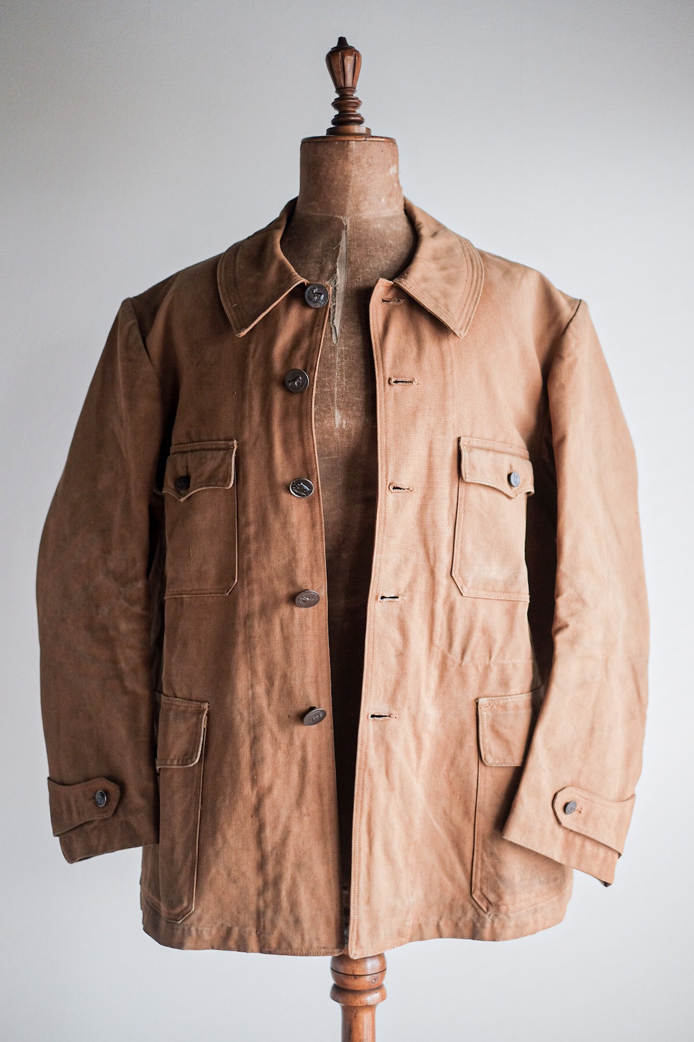 【~30’s】French Vintage Cotton Hunting Jacket