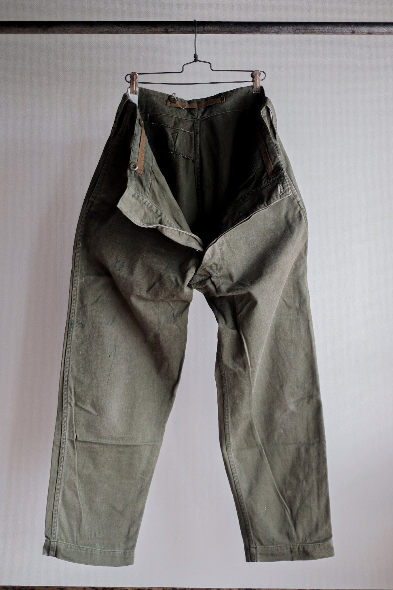 【~60's】British Army Green Drill Trousers