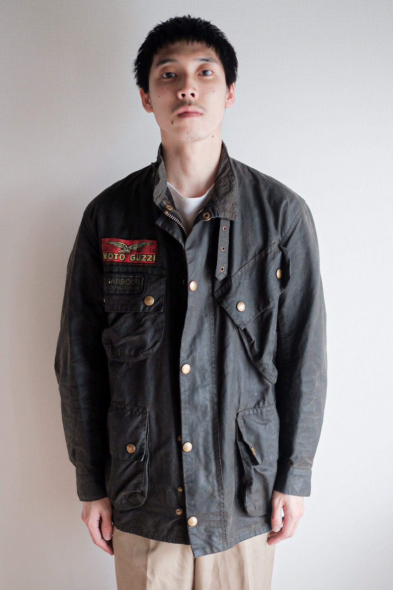 【~80's】Vintage Barbour "INTERNATIONAL SUIT" 2 Crest Size.38