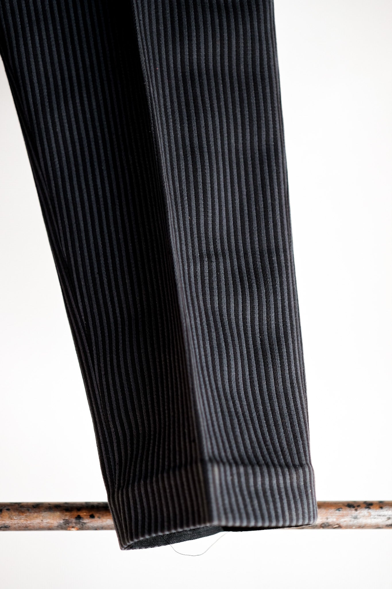 【 ~ 30's 】 French Vintage Cotton Pique Pique Striped Pants "Dead Stock"