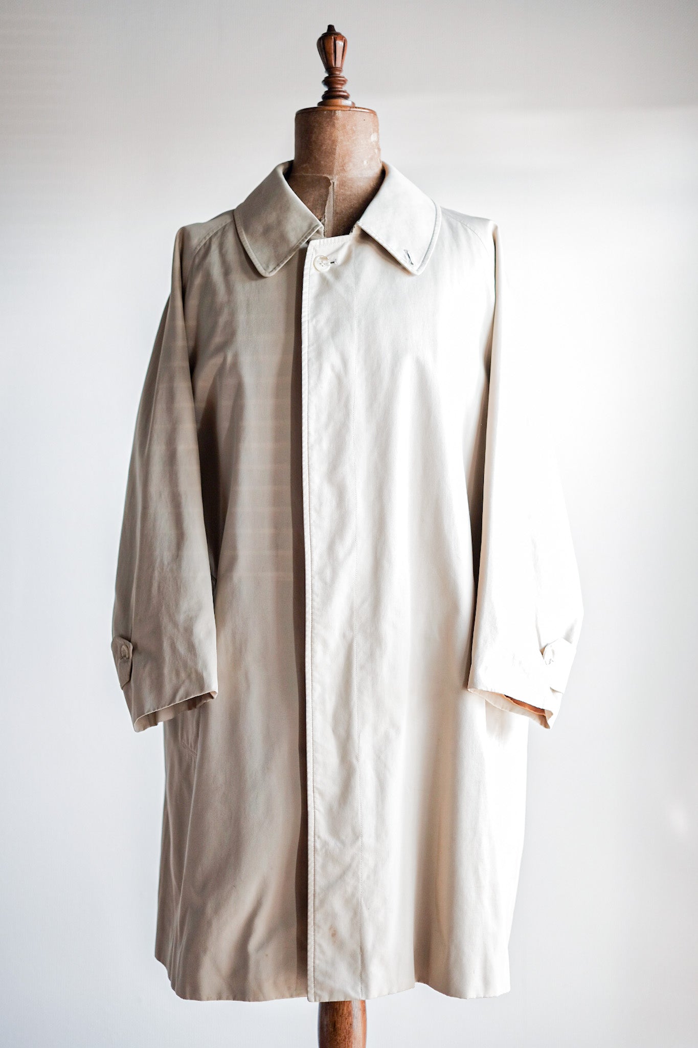 【~70's】Vintage Burberry's Single Raglan Balmacaan Coat C100 Size.52REG