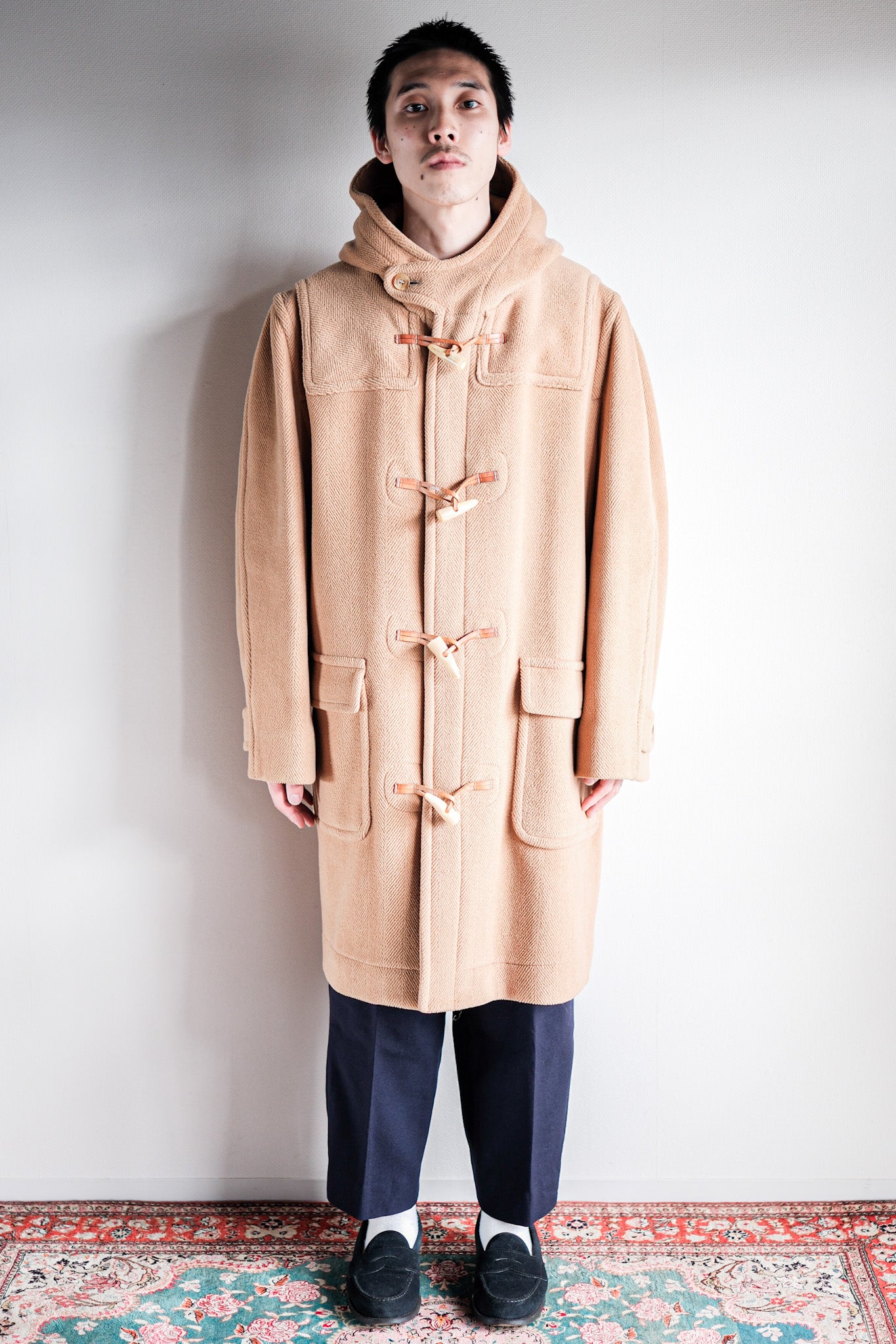 【~90's】Old INVERTERE Wool Duffle Coat "Moorbrook"