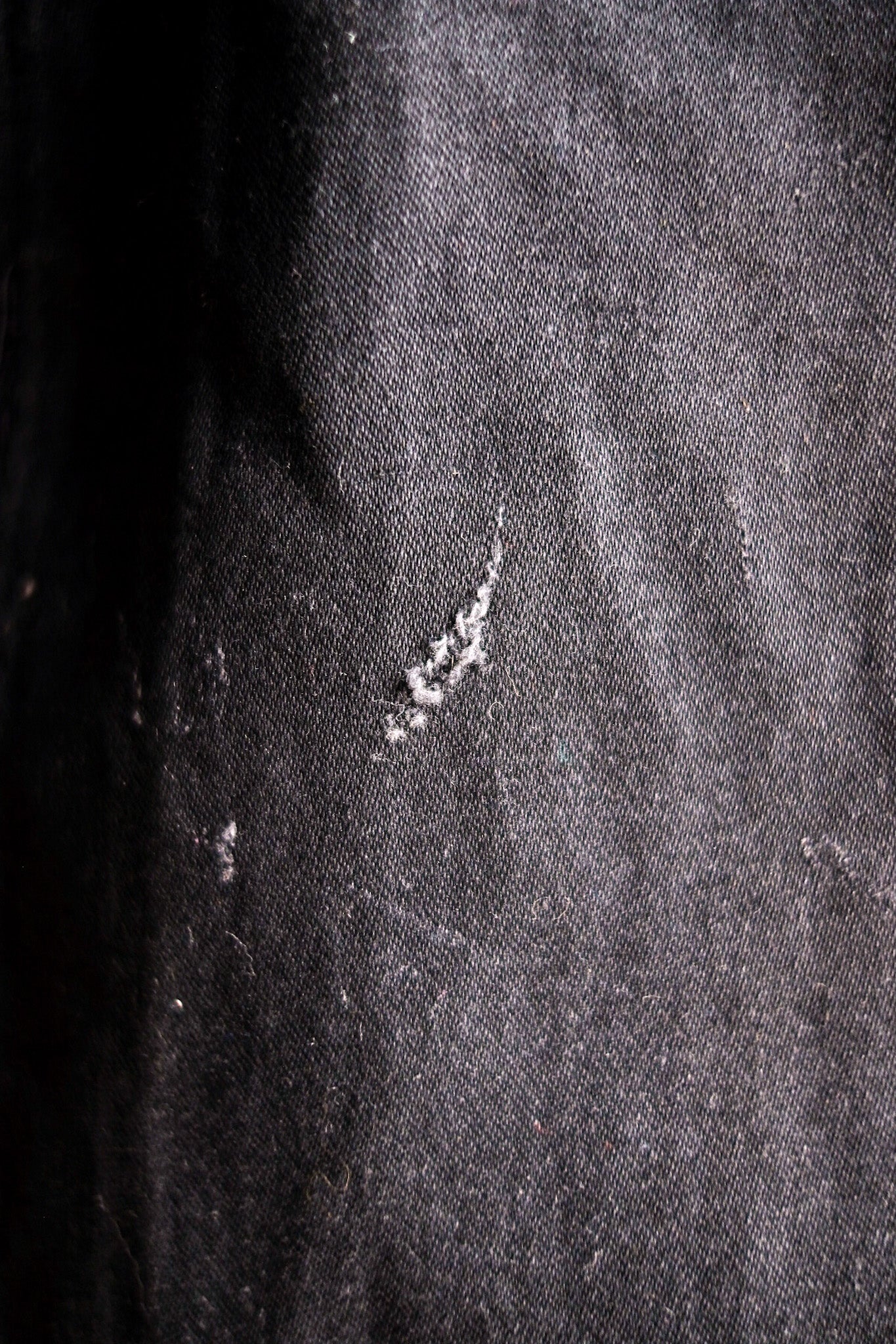 【~50's】French Vintage Black Moleskin Work Coat