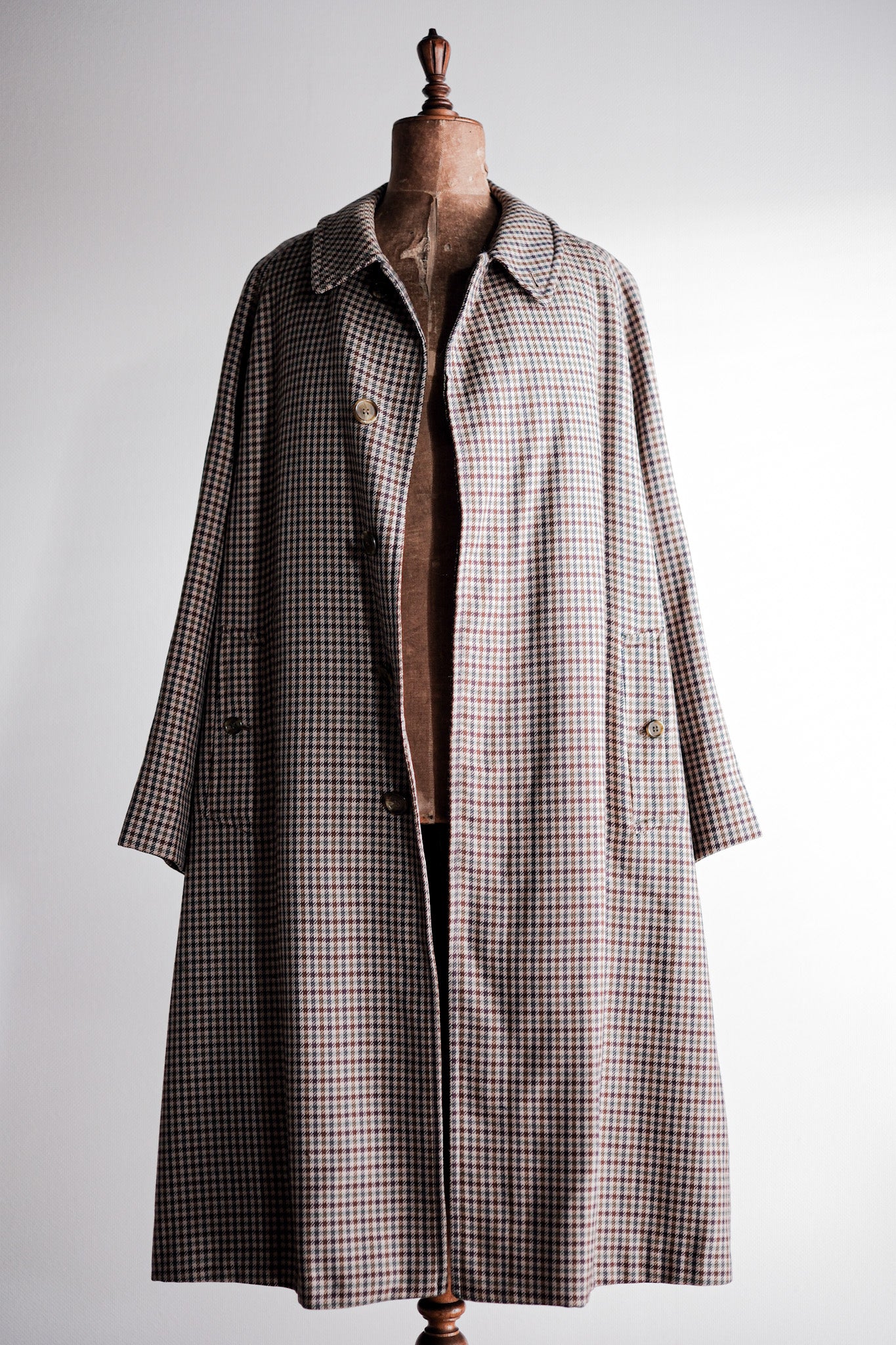 【~80's】Vintage Burberry's Single Raglan Wool Balmacaan Coat Size.56REG