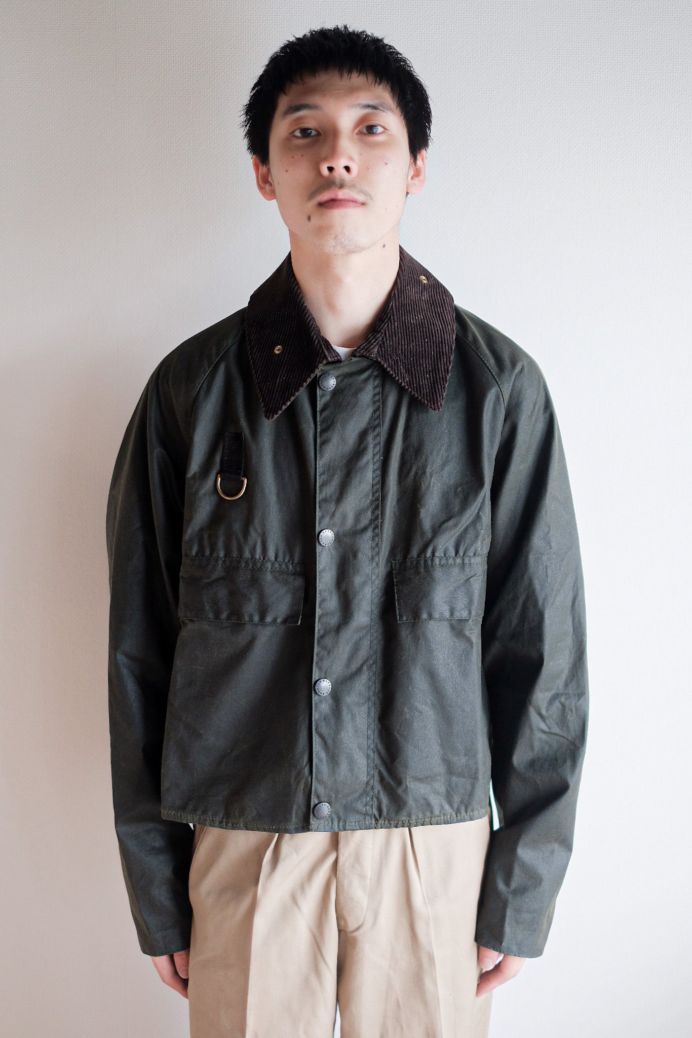 【~90's】Vintage Barbour "SPEY" 3 Crest Size.MEDIUM "Dead Stock"