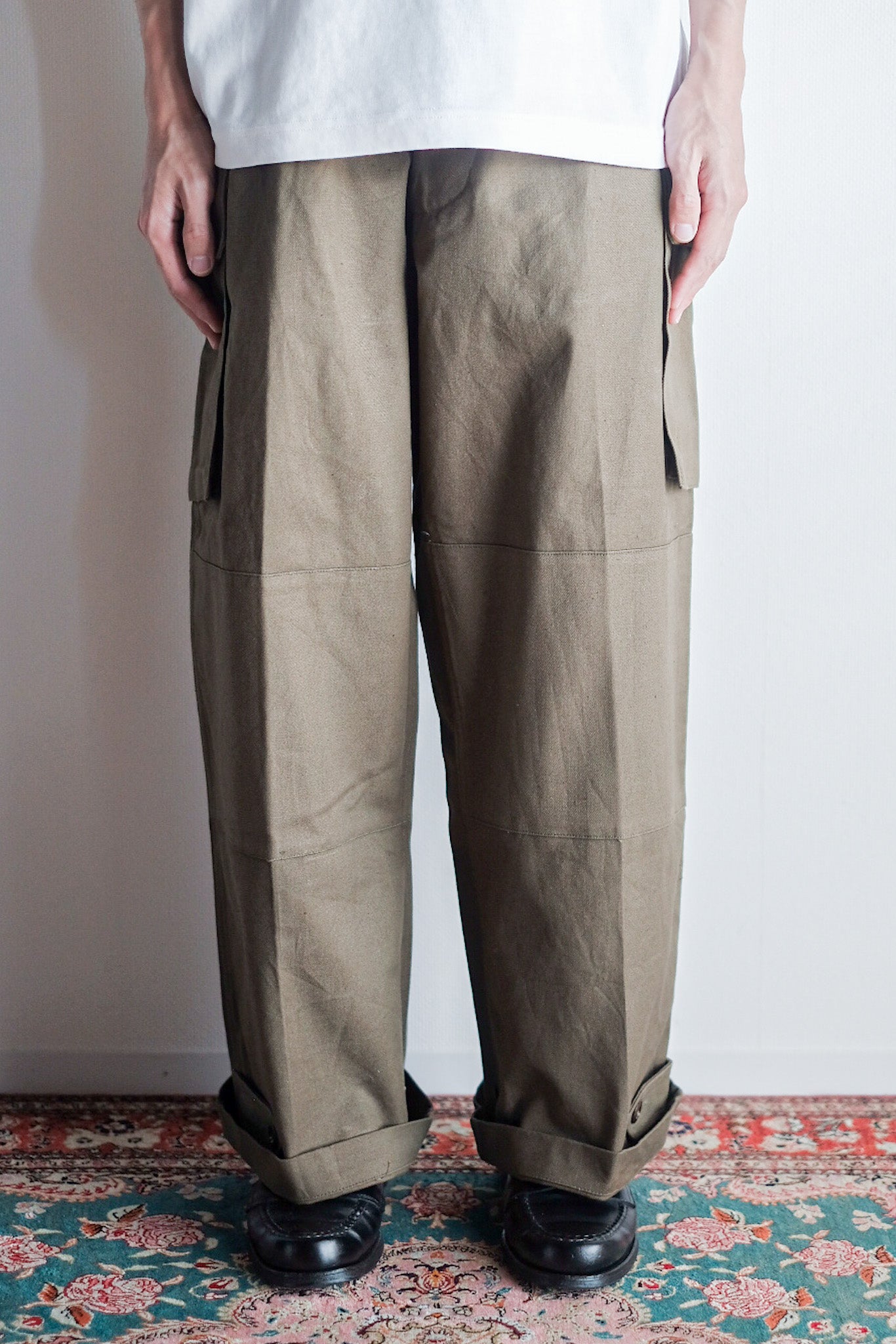 【~50's】French Army M47 Field Trousers Size.96C "Dead Stock"