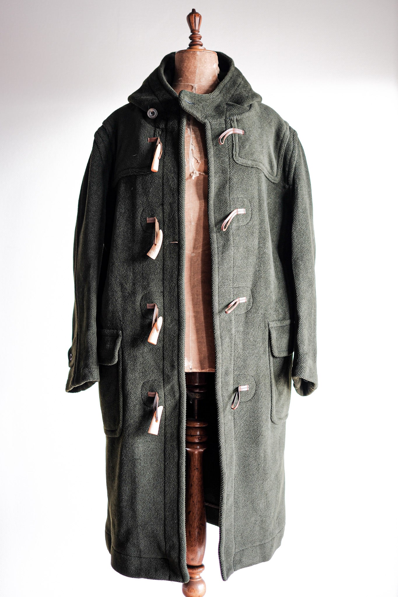 【~90's】Old INVERTERE Wool Duffle Coat "Moorbrook"