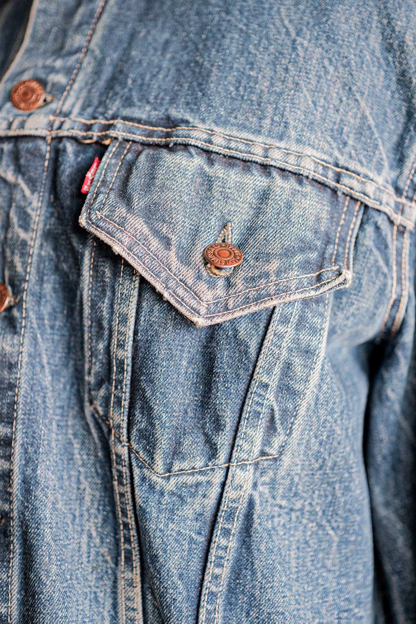 【~60's】Vintage Levi's 557 Denim Jacket "Big E"