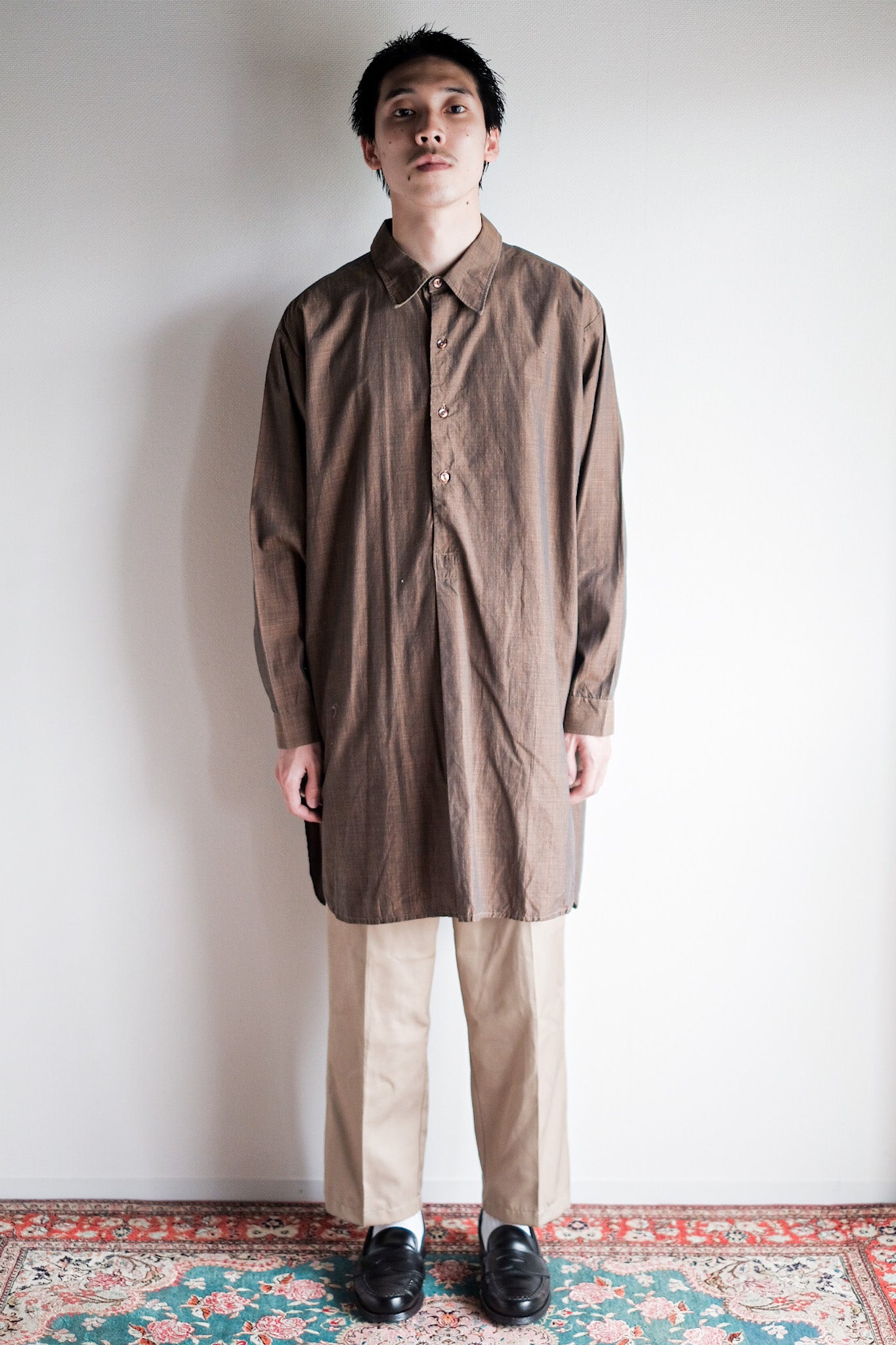 【~50's】French Vintage Grandpa Shirt