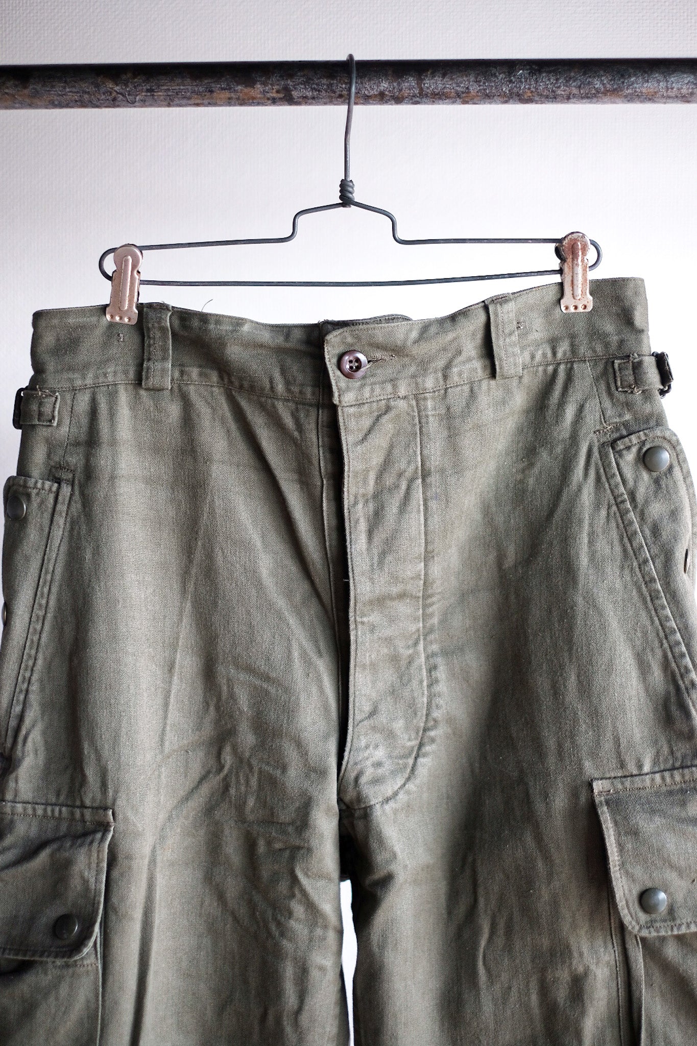 【~60's】French Army TAP47/56 Paratrooper Trousers Size.11