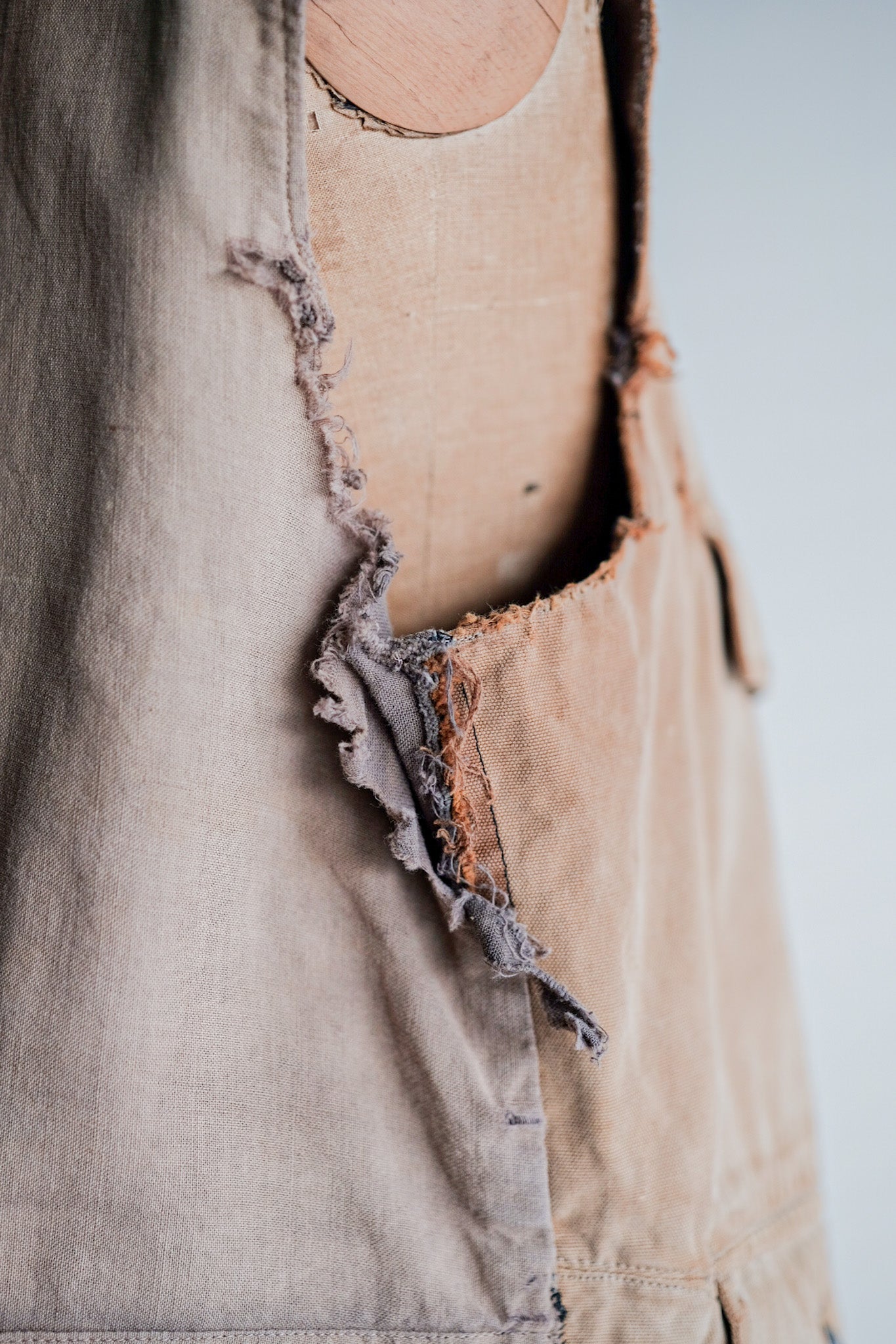 【~30's】French Vintage Cotton Hunting Gilet