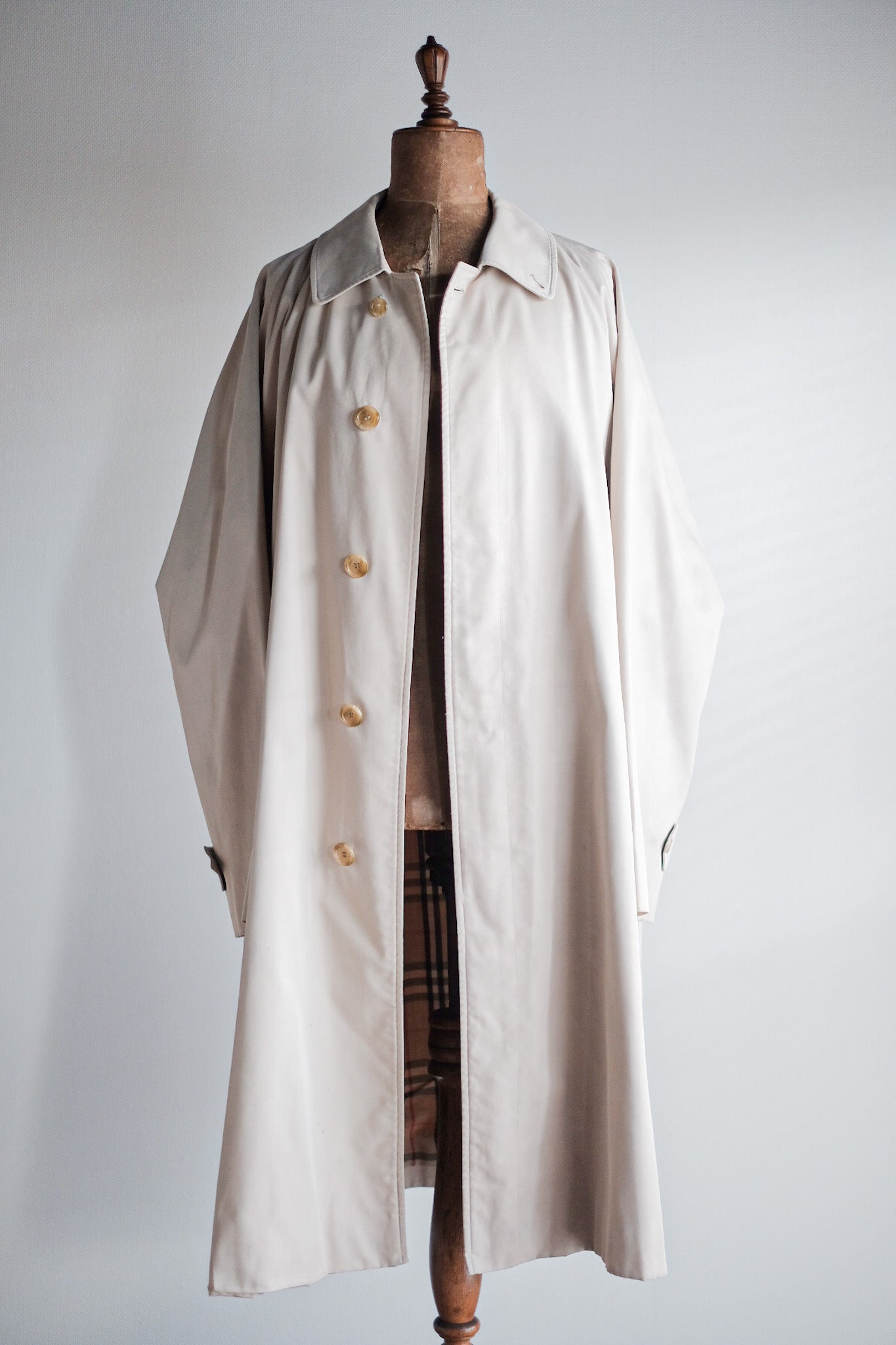 【~80's】Vintage Burberry's Single Raglan Balmacaan Coat
