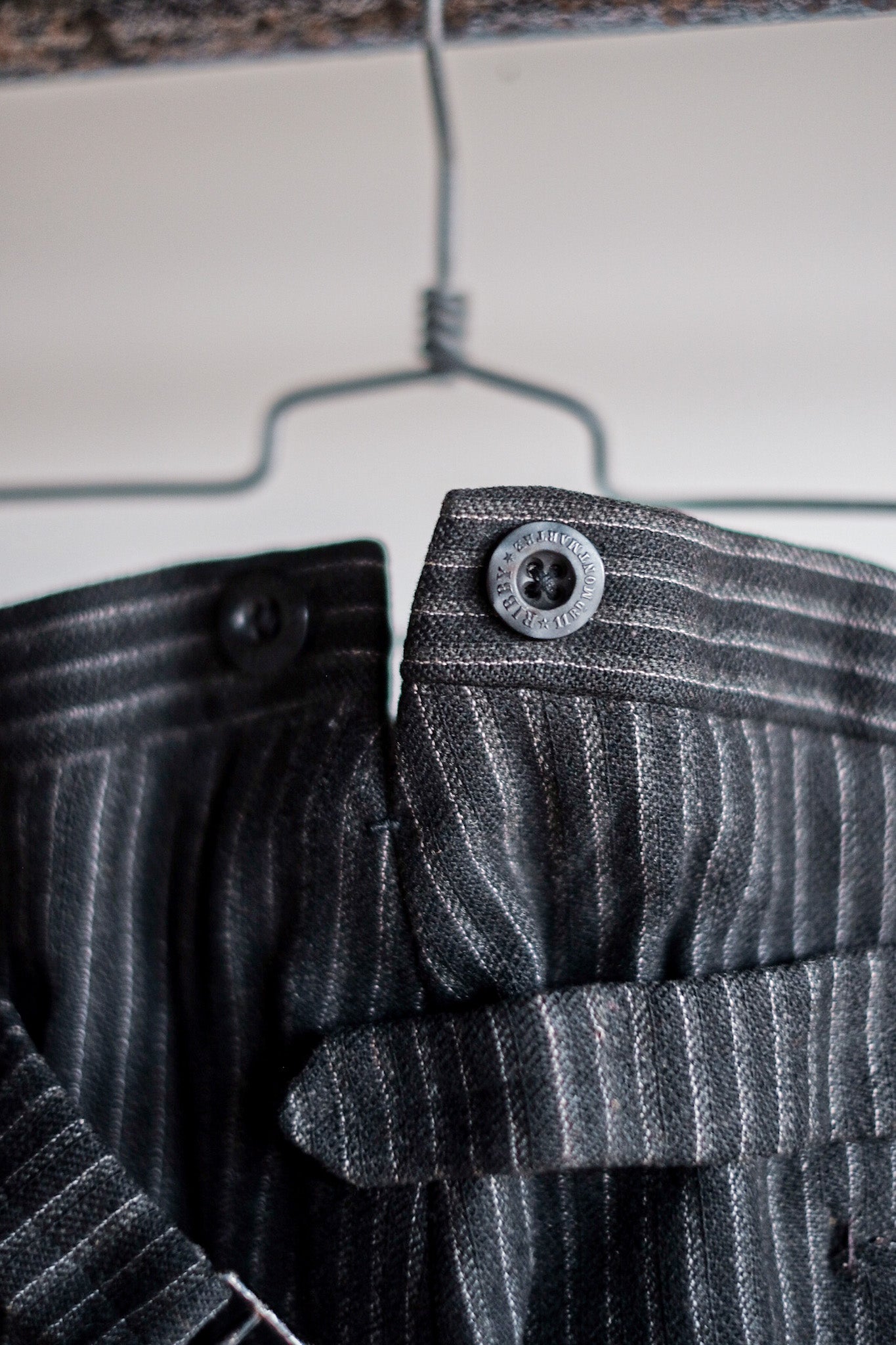 【~30's】French Vintage Wool Striped Work Pants