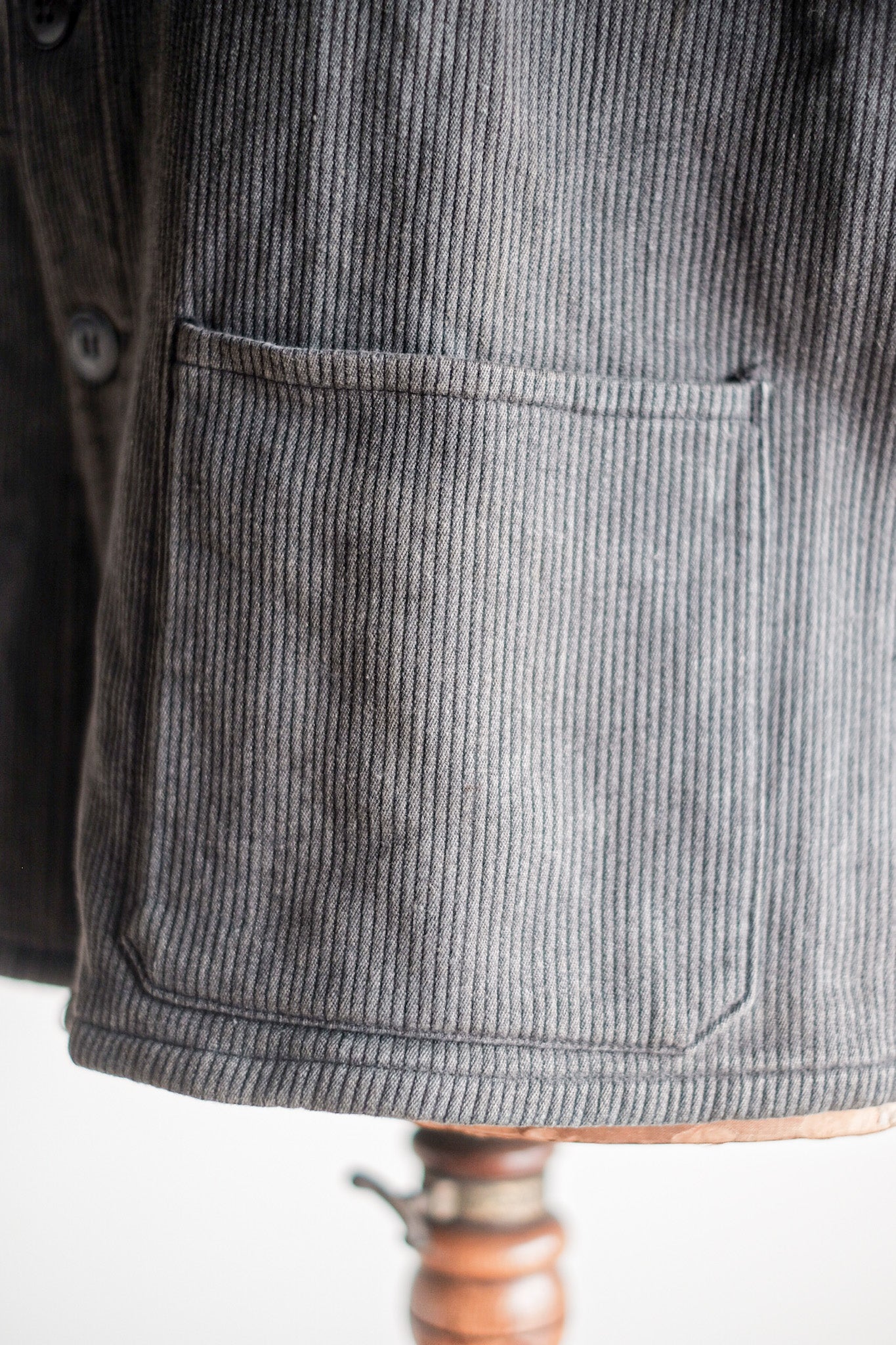 【~50’s】French Vintage Gray Cotton Pique Work Jacket