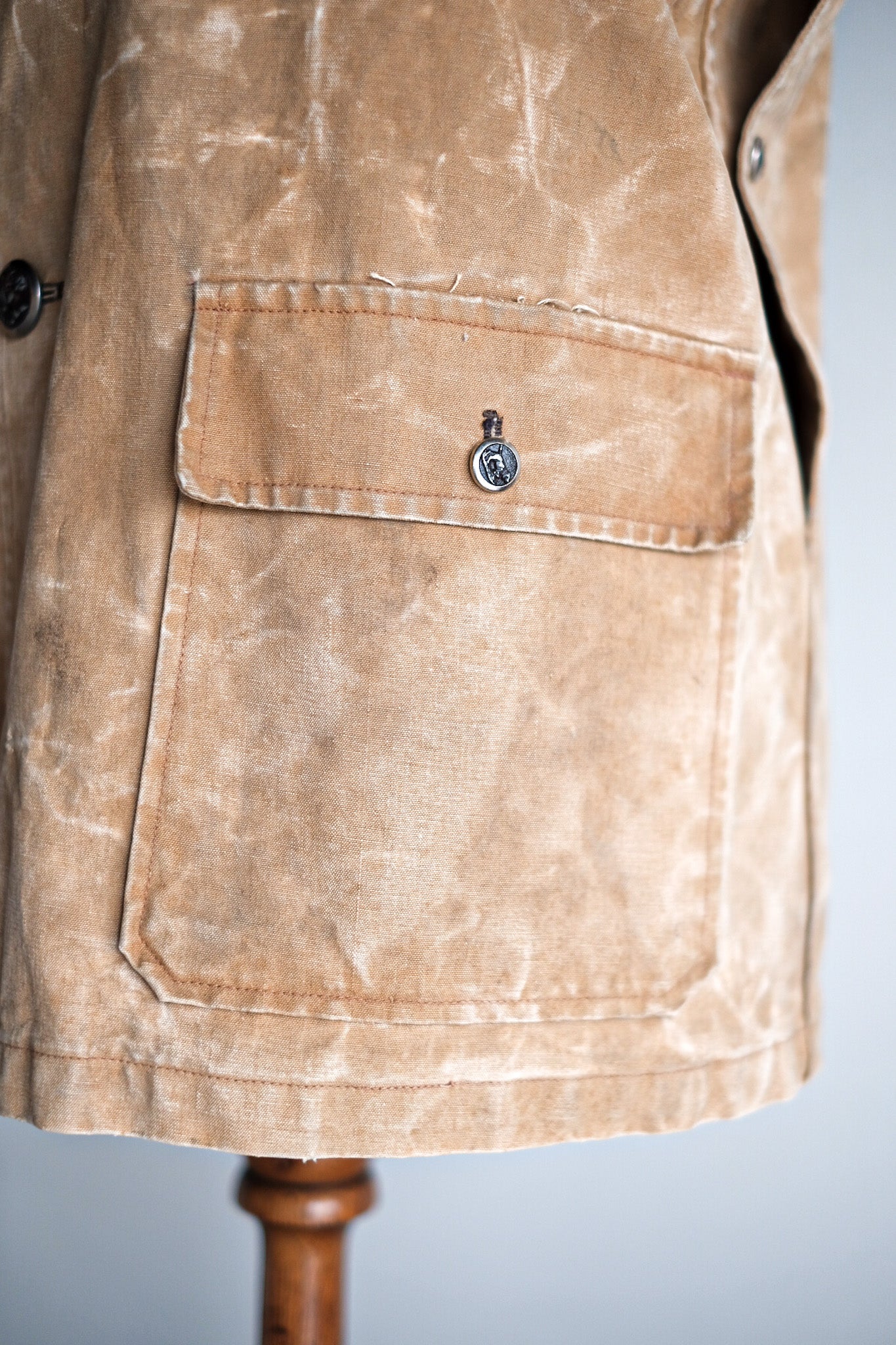 【~40's】French Vintage Cotton Canvas Hunting Jacket