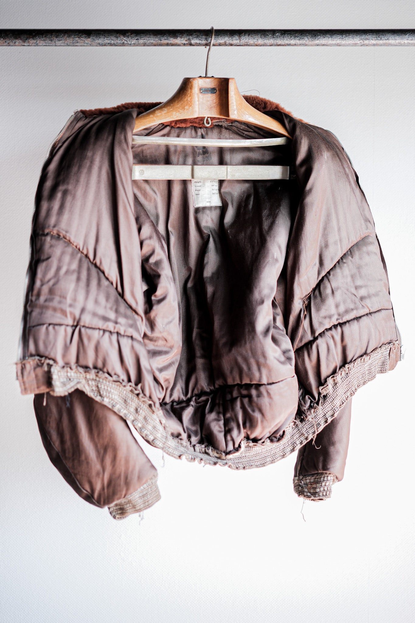 【~40’s】WW2 Royal Air Force Sidcot Suit Liner Jacket Size.3