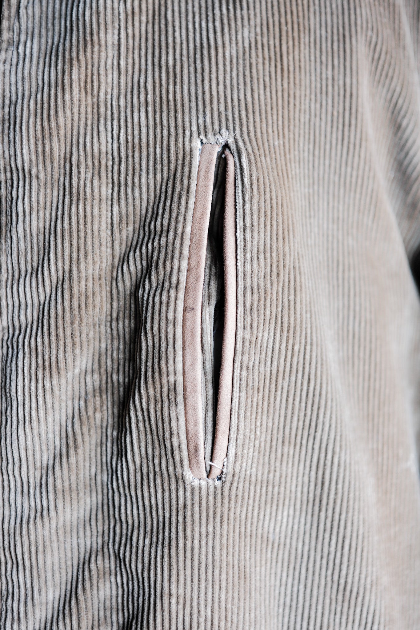 【~80's】Old INVERTERE Brown Corduroy Jacket With Chin Strap