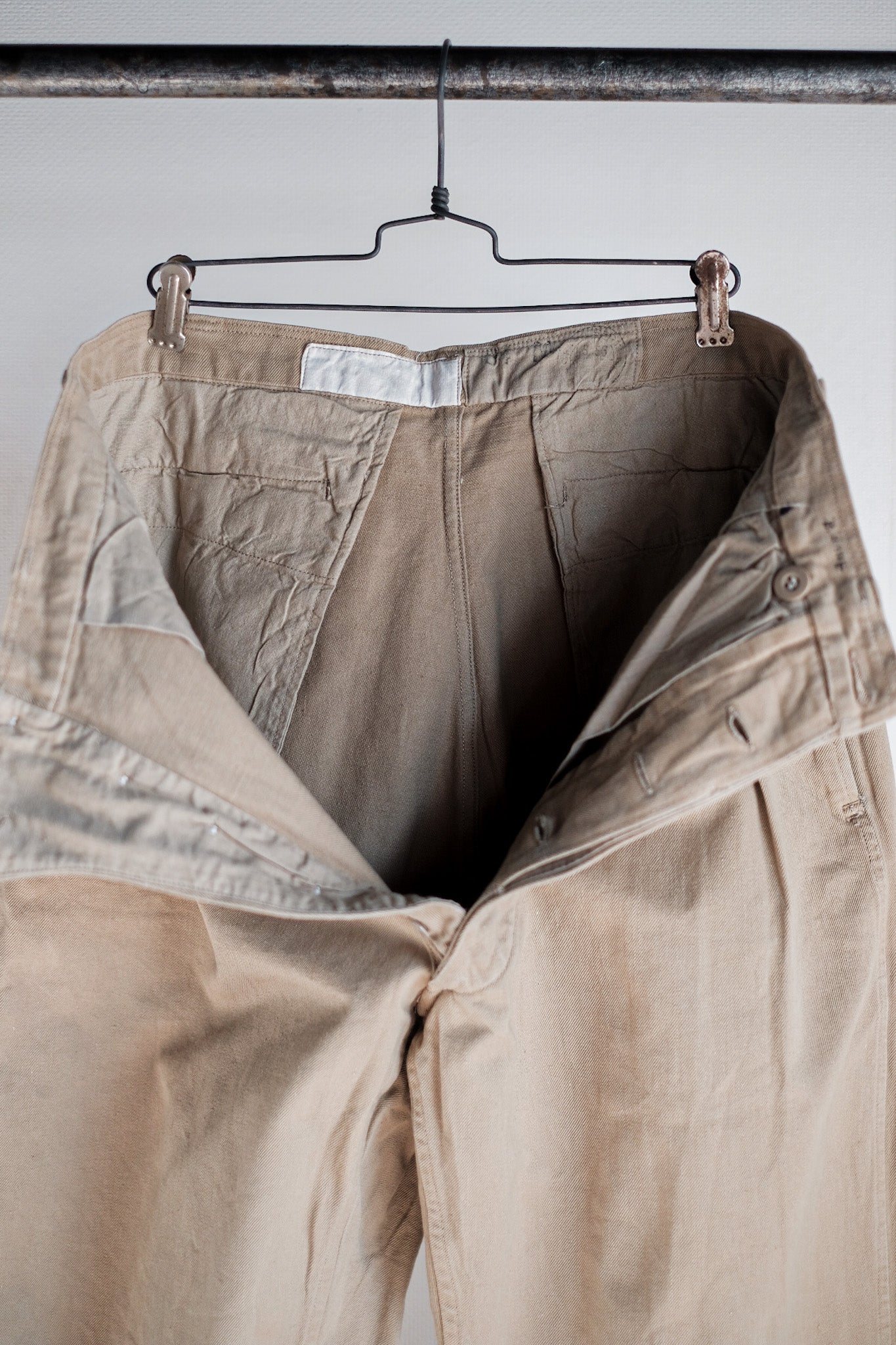 【~50's】French Army M52 Chino Trousers Size.84M