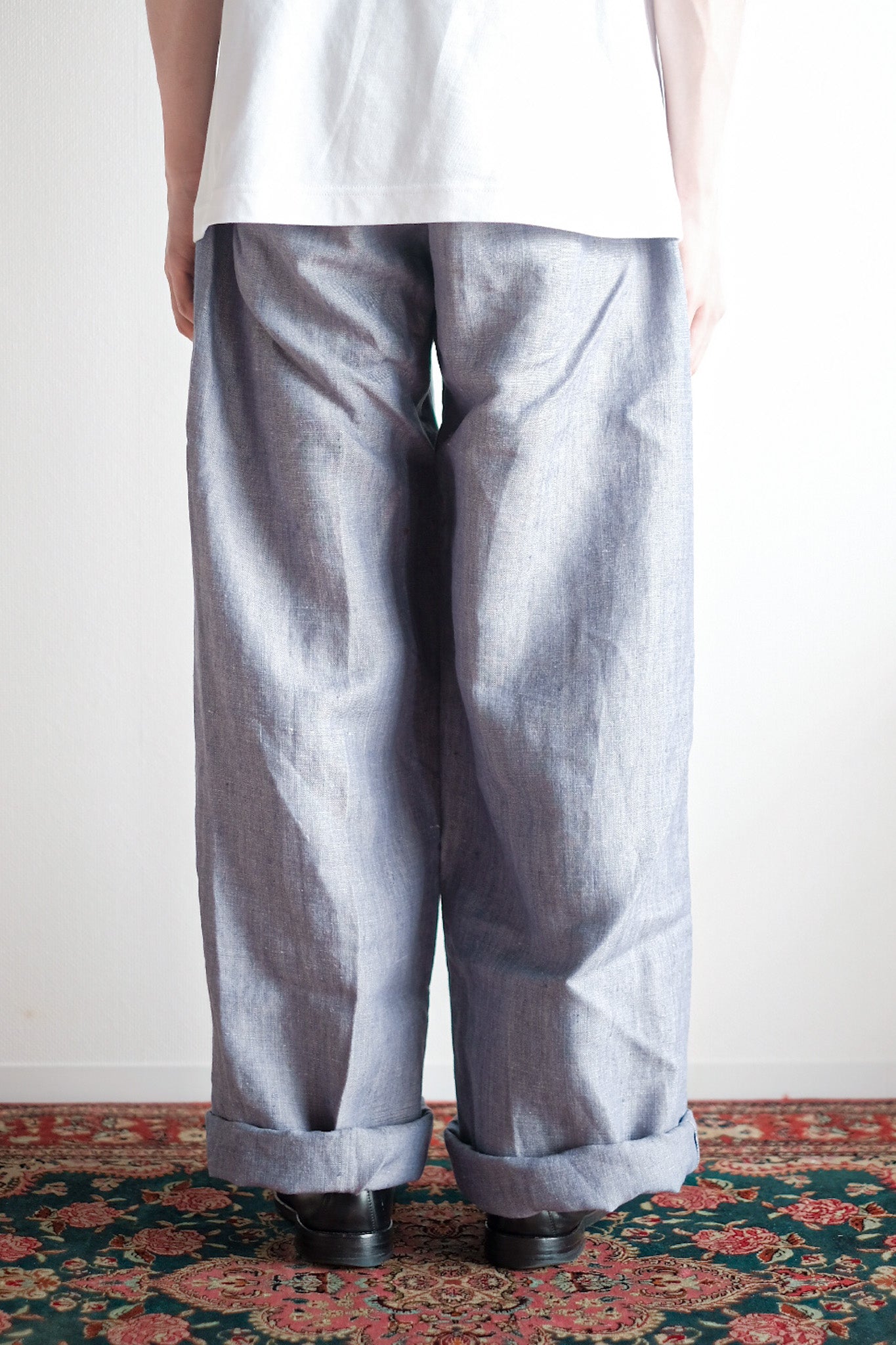 【~50's】French Navy Ramie Linen Sailor Pant