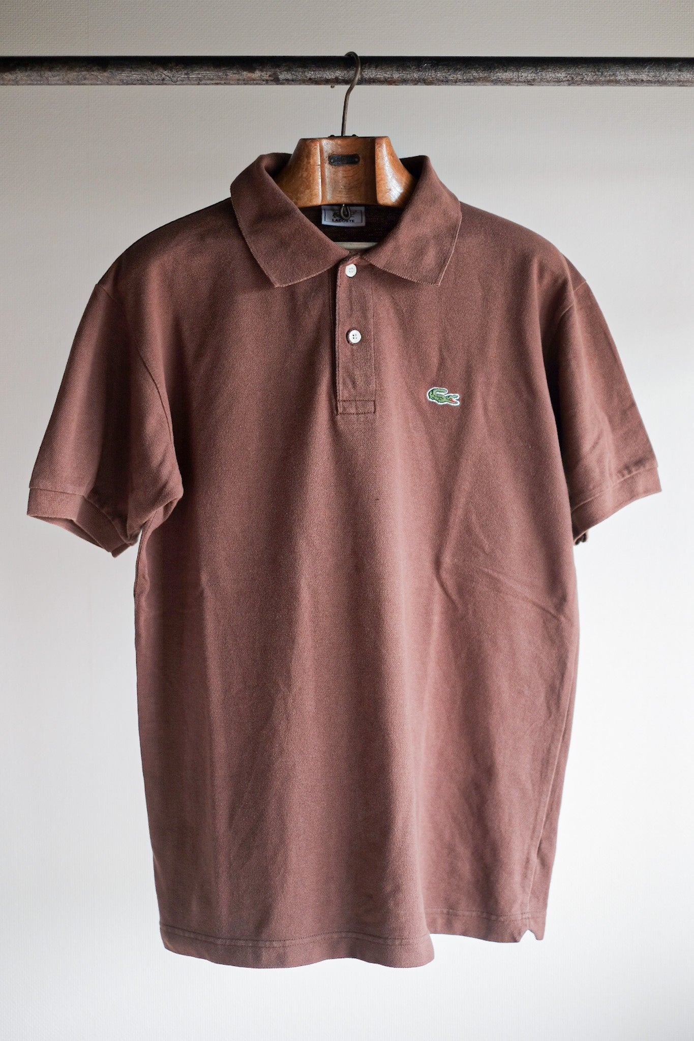 【~80's】CHEMISE LACOSTE S/S Polo Shirt Size.6 "Brown"