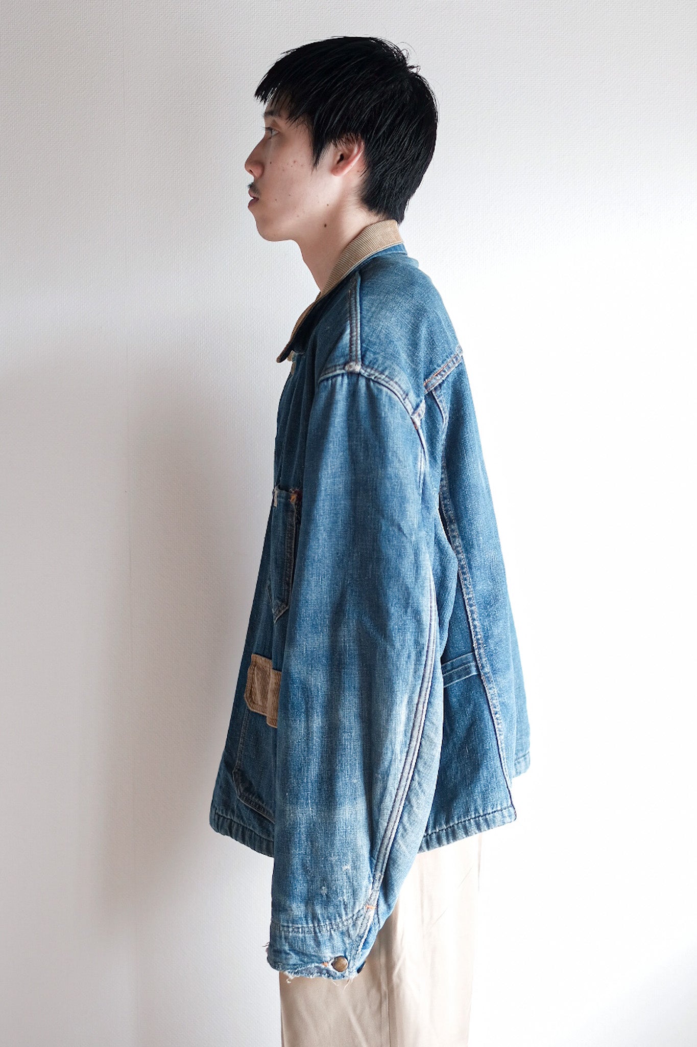 【~40's】American Vintage Denim Coverall With Blanket "BIG SMITH"