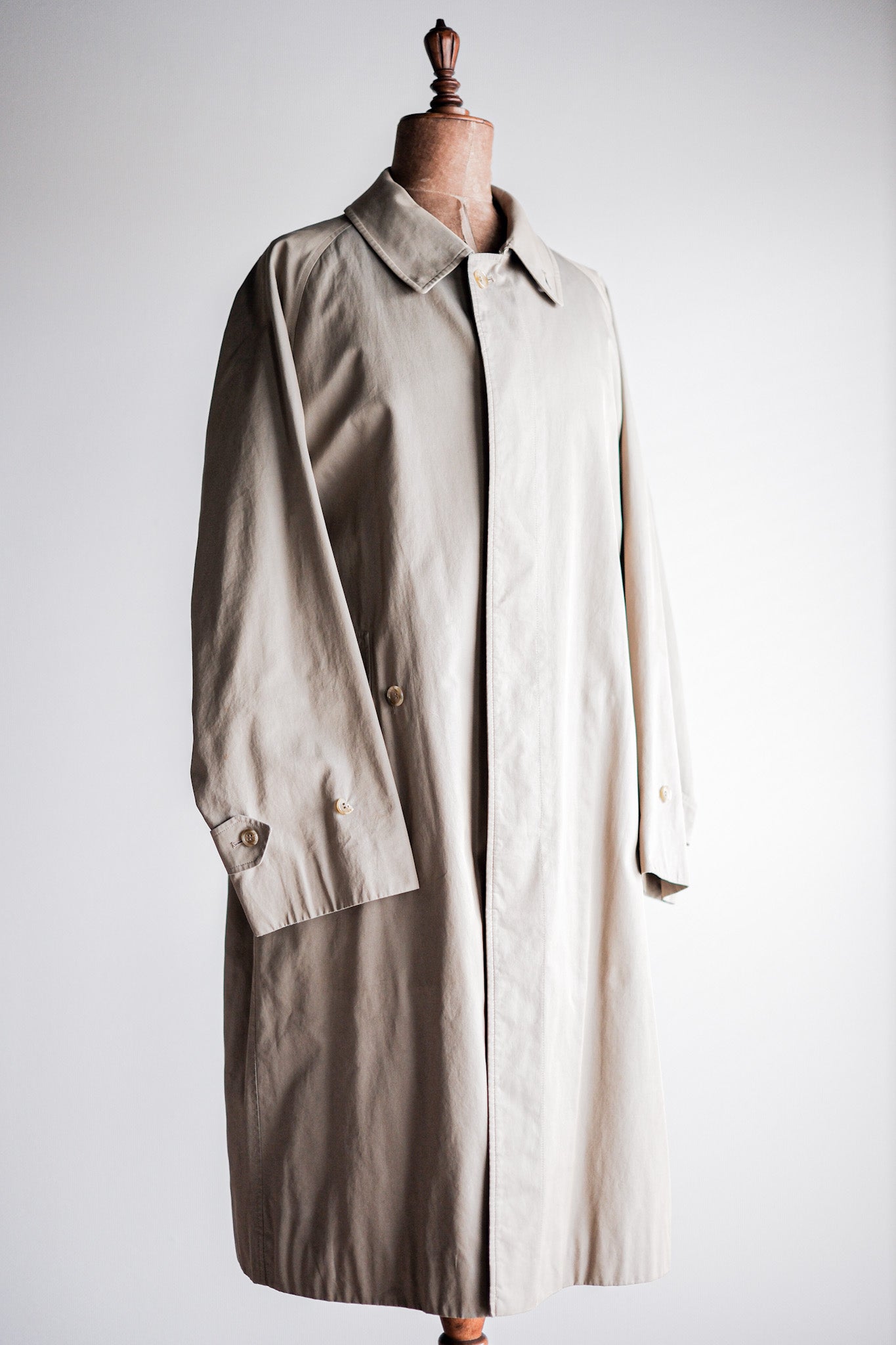 【~80's】Vintage Burberry's Single Raglan Balmacaan Coat C100 Size.48REG