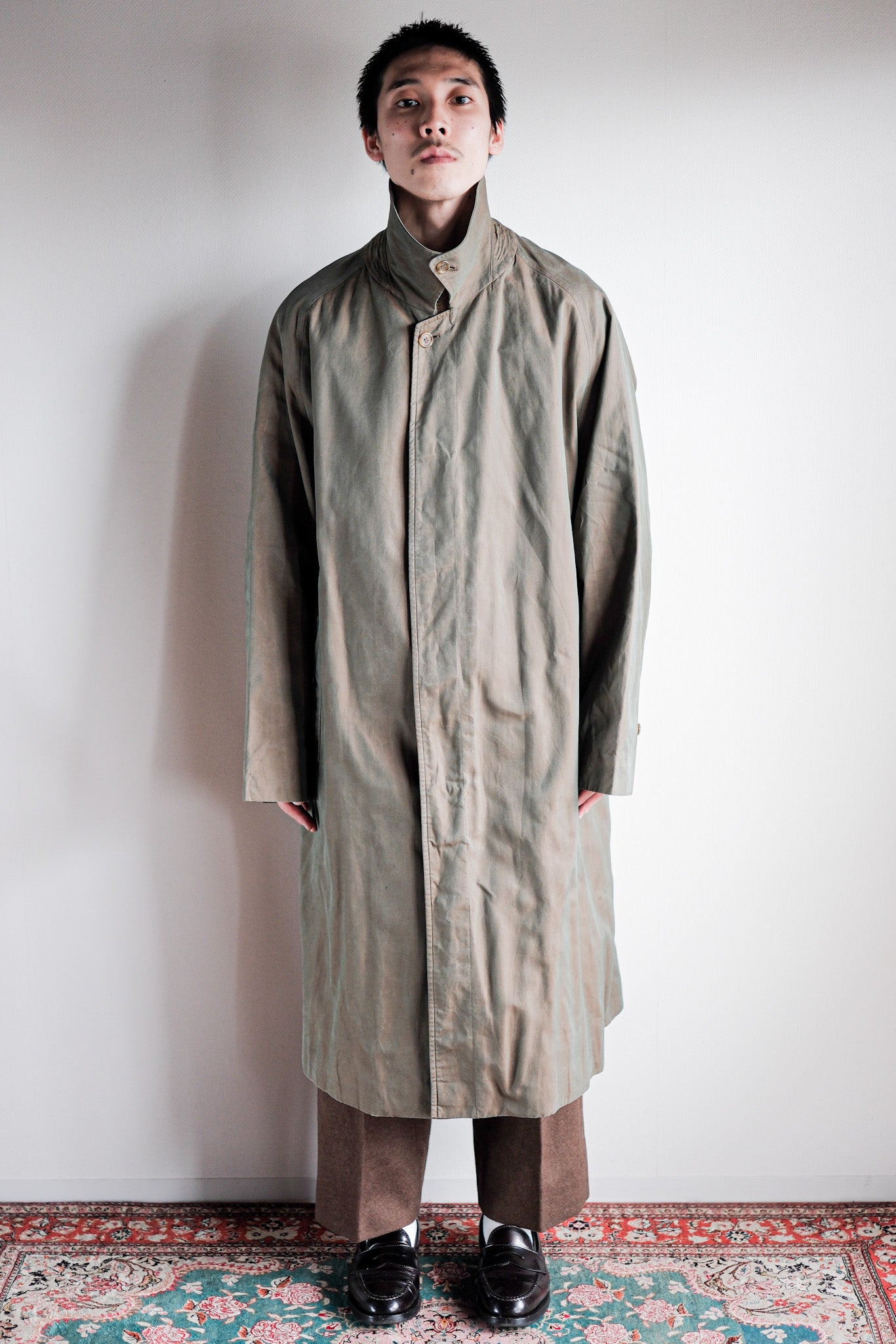 【~80's】Vintage Burberry's Single Raglan Balmacaan Coat C100 Size.54REG "TAMAMUSHI"