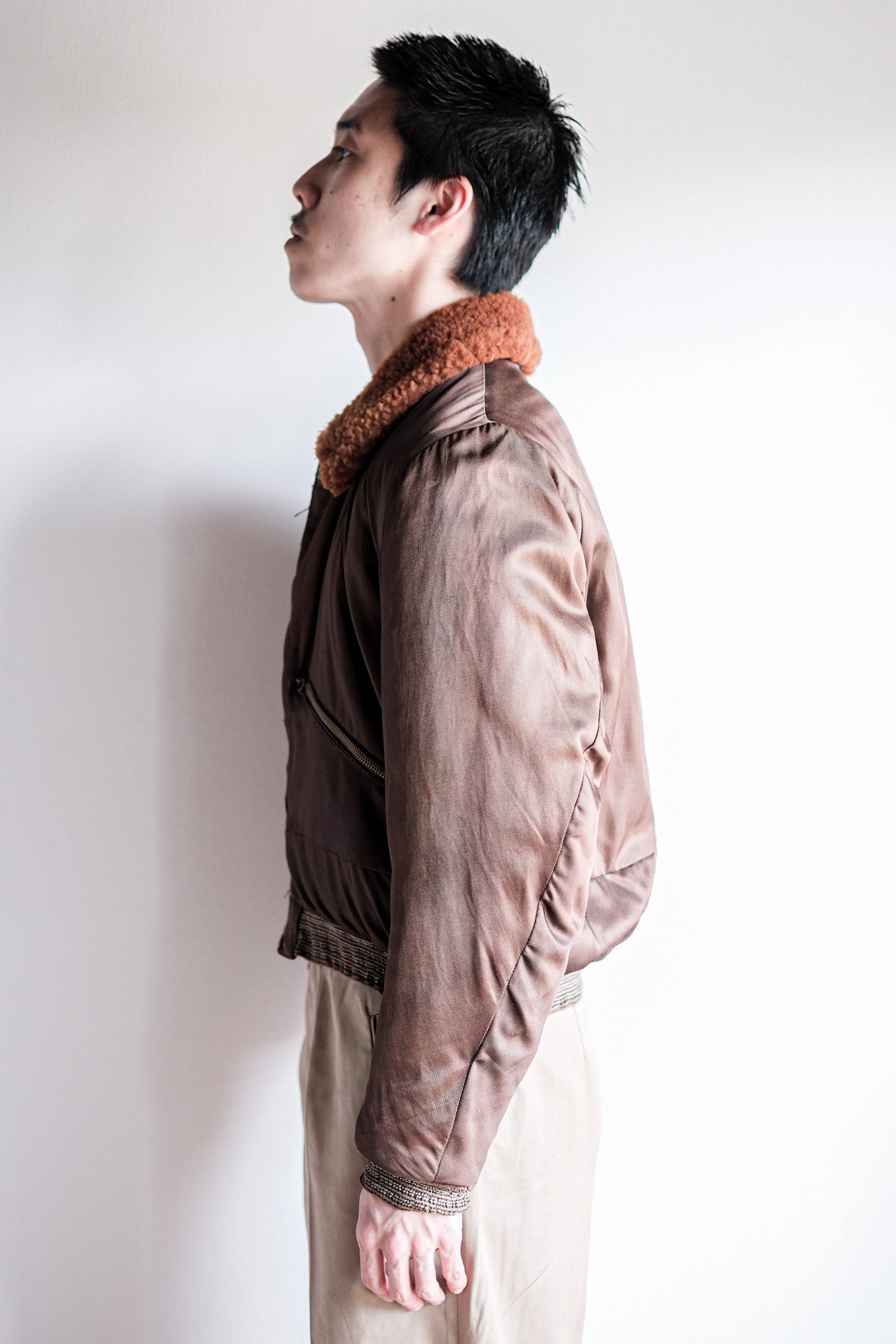 【~40’s】WW2 Royal Air Force Sidcot Suit Liner Jacket Size.3