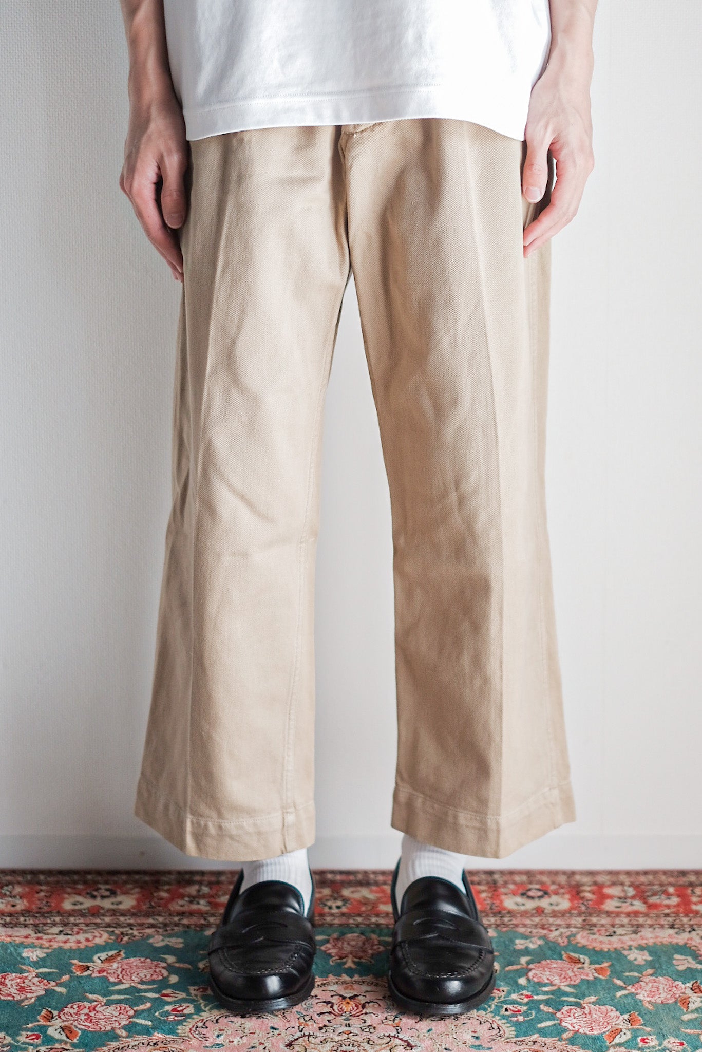 【~60's】French Army M52 Chino Trousers Size.11