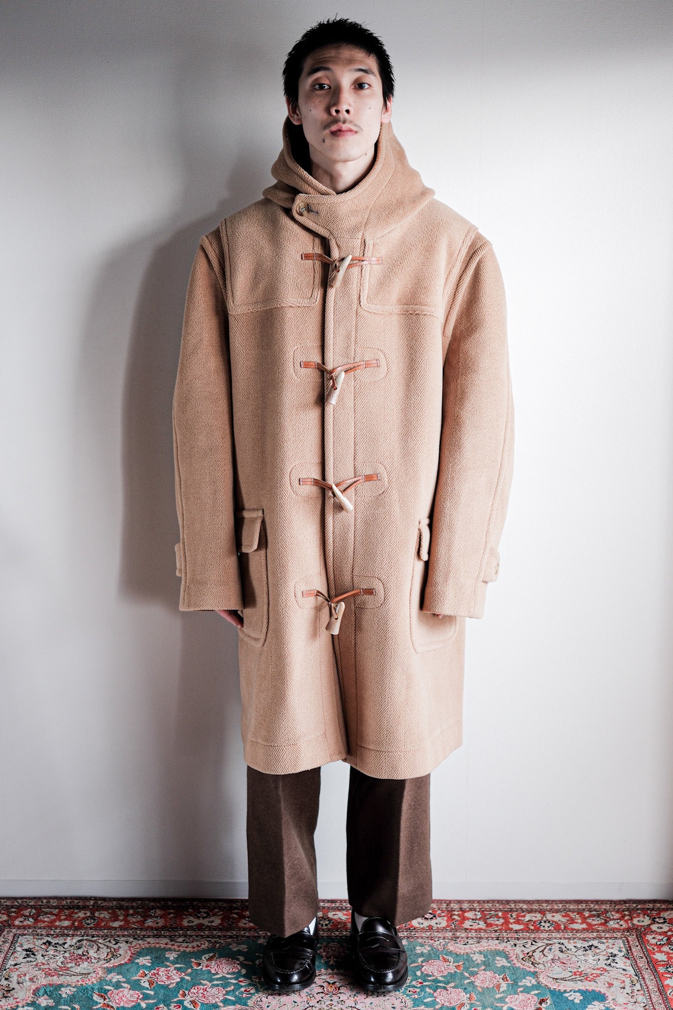 【~90's】Old INVERTERE Wool Duffle Coat "Moorbrook"