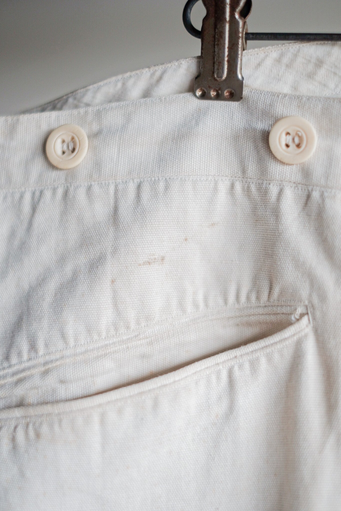 【~30's】French Vintage Linen Work Pants