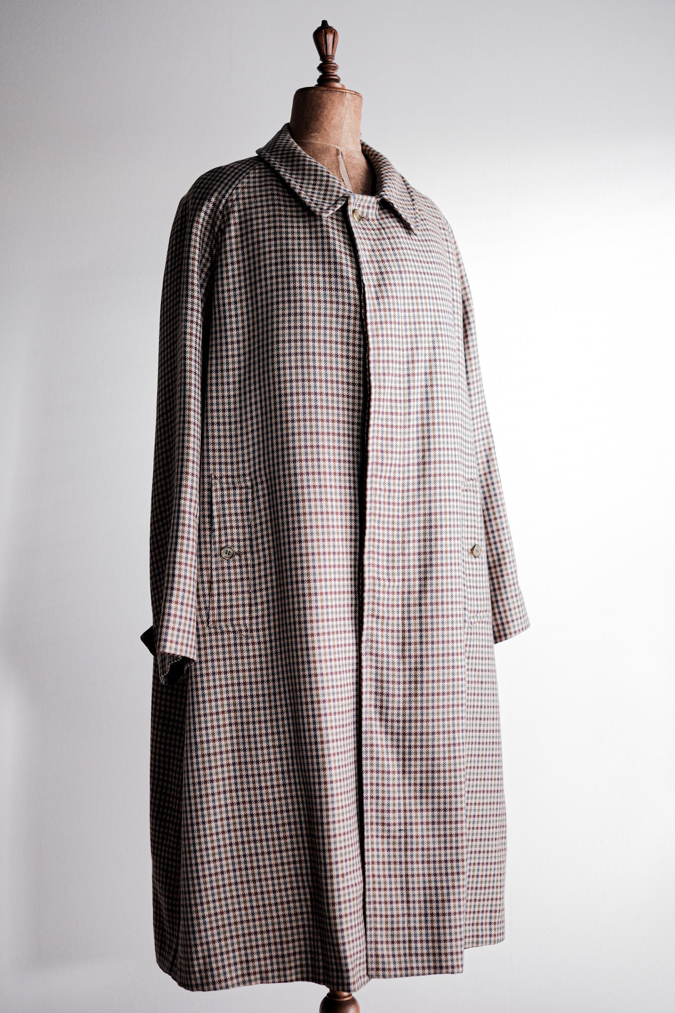 【~80's】Vintage Burberry's Single Raglan Wool Balmacaan Coat Size.56REG