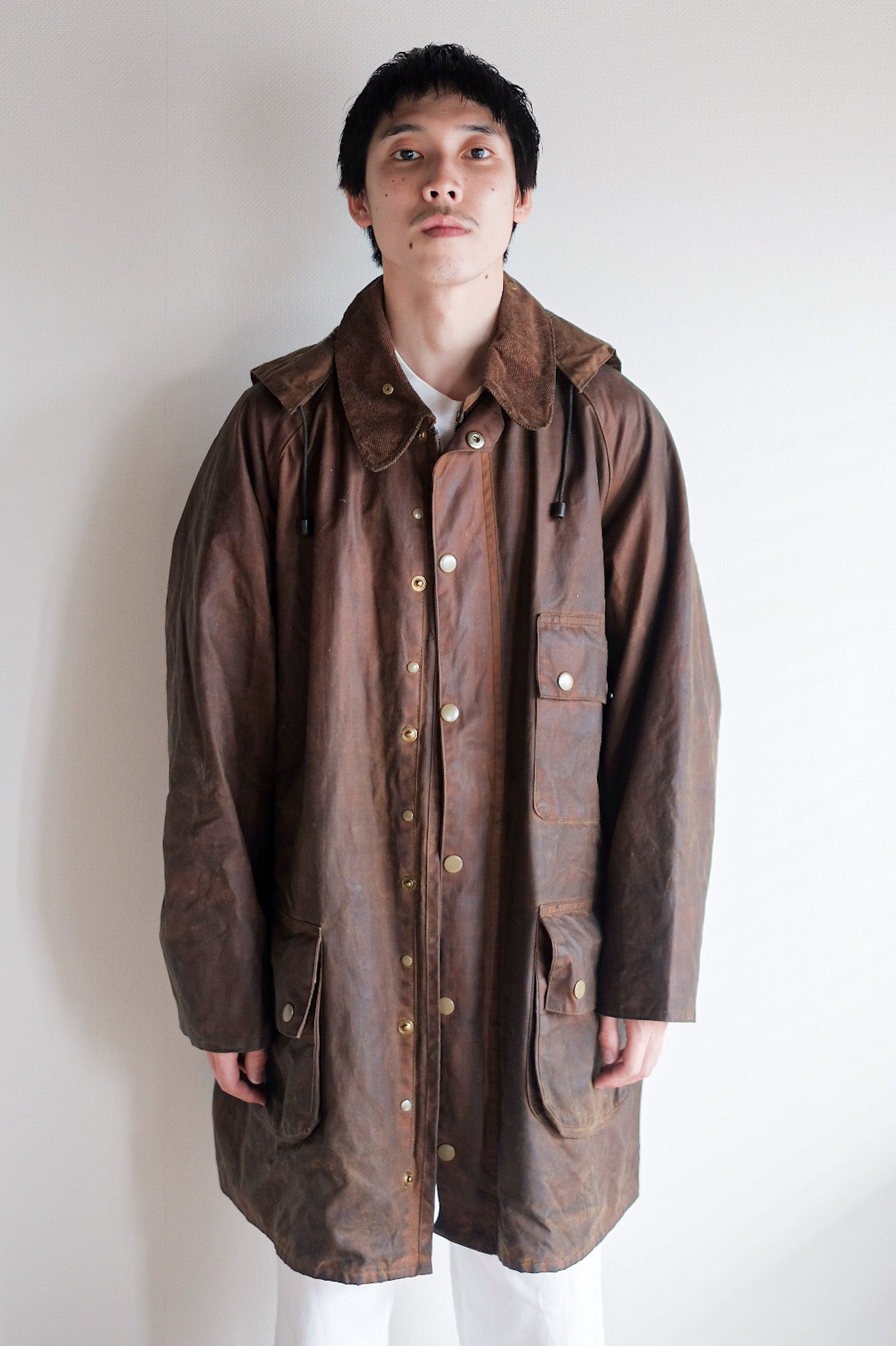 【~60's】Vintage Barbour "Solway Zipper" Yellow Label