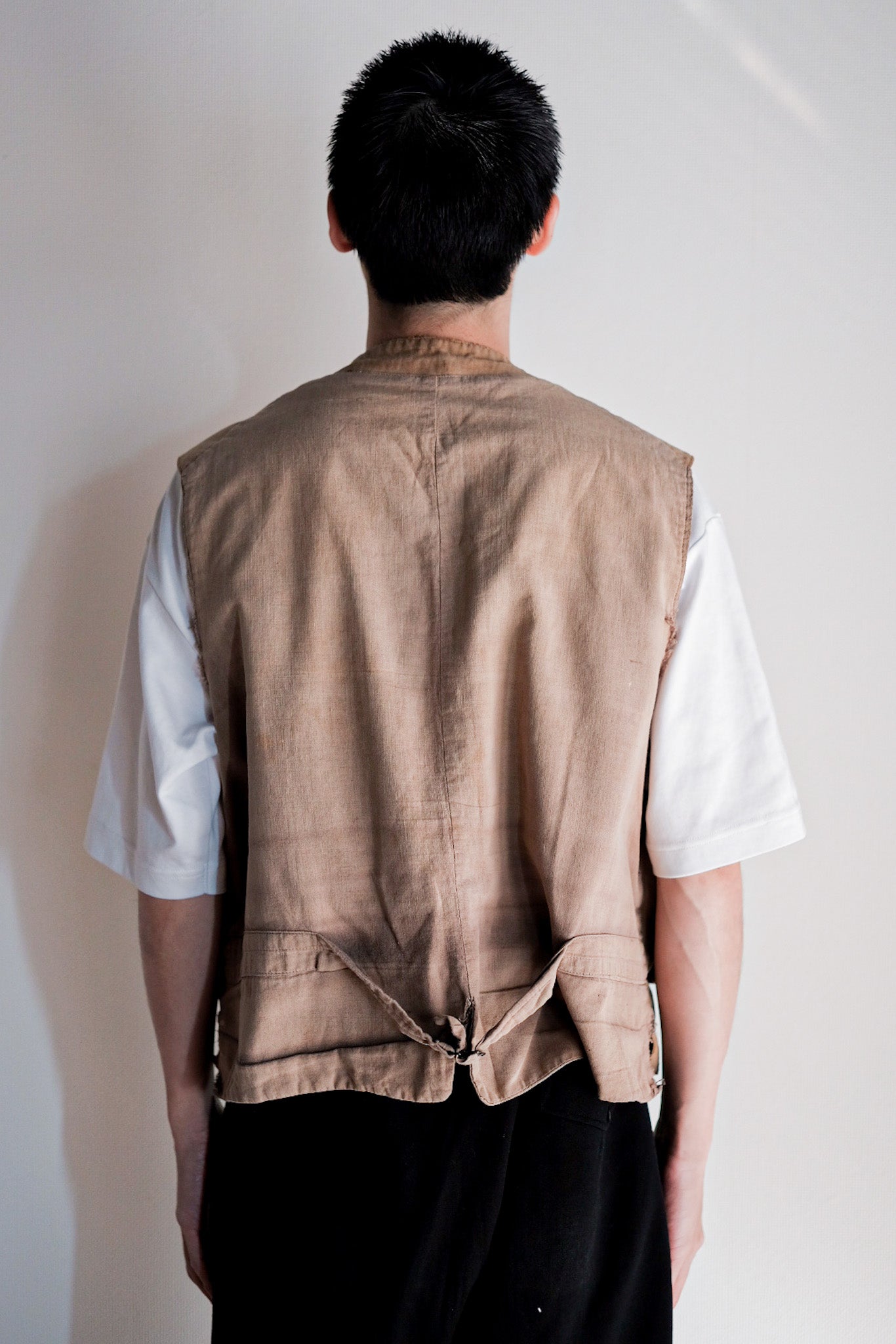 【~30's】French Vintage Cotton Hunting Gilet