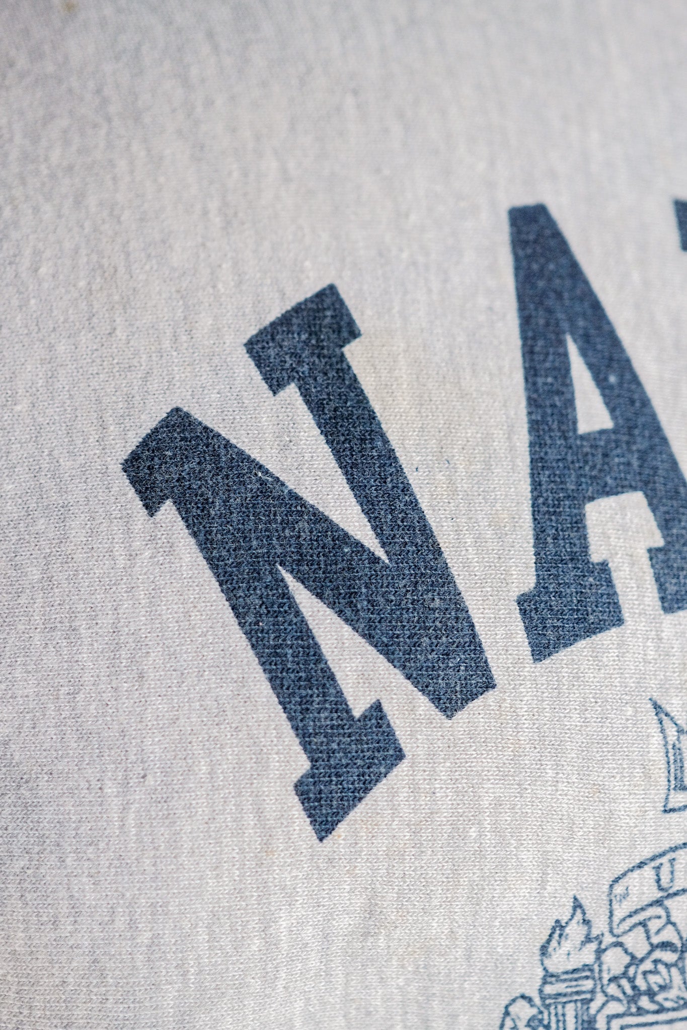 【~80's】Vintage Champion Reverse Weave Sweatshirt "USNA"