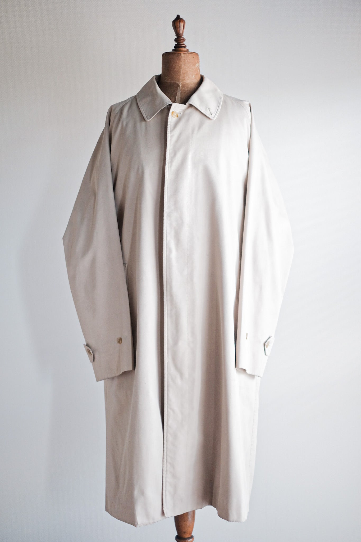 【~80's】Vintage Burberry's Single Raglan Balmacaan Coat