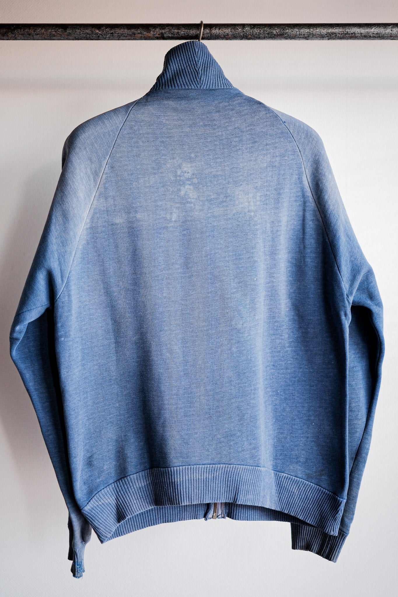 【~60's】French Vintage Full Zip Cotton Sweatshirt