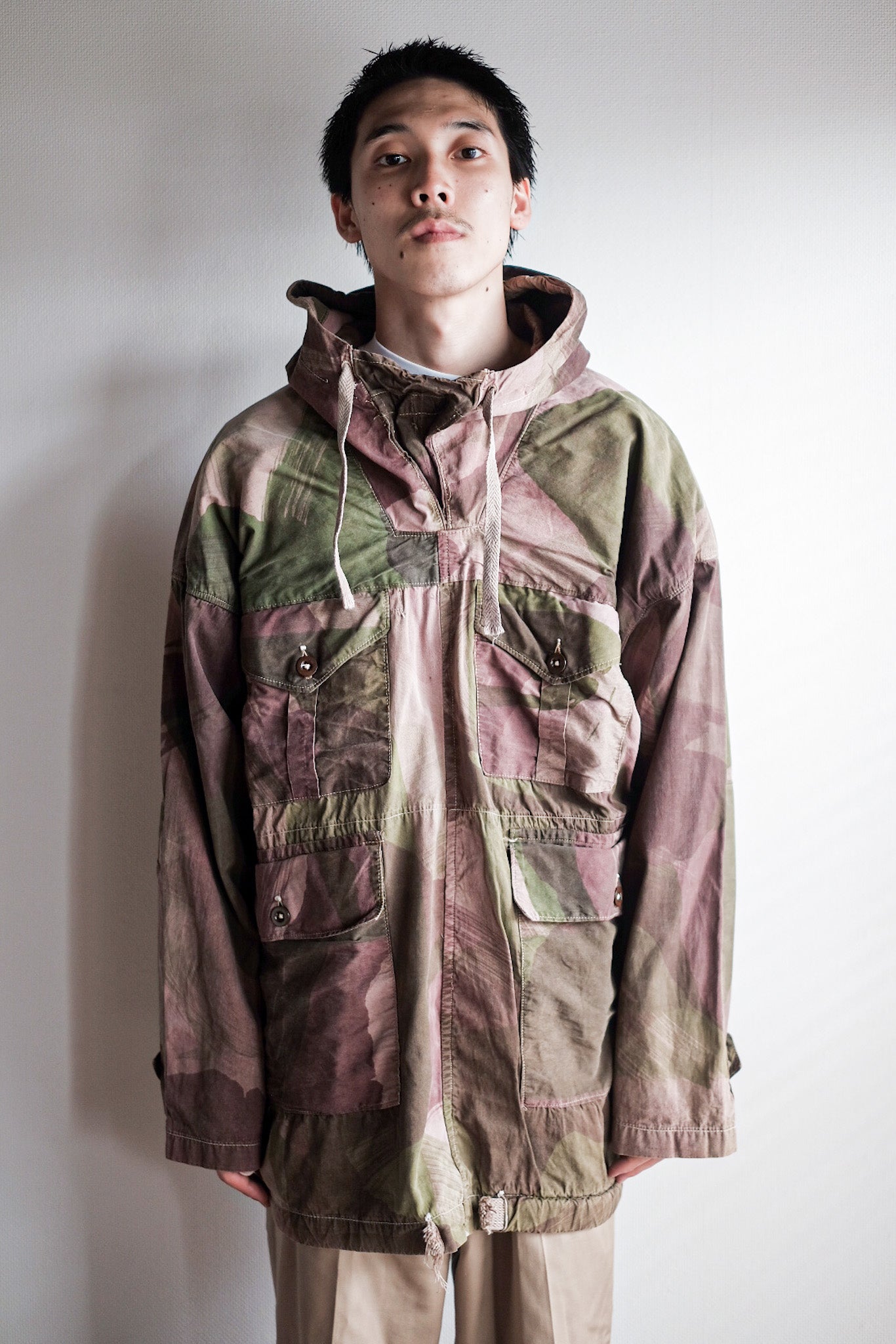 【~40's】British Army SAS Camouflaged Windproof Smock Size.7 "Dead Stock"