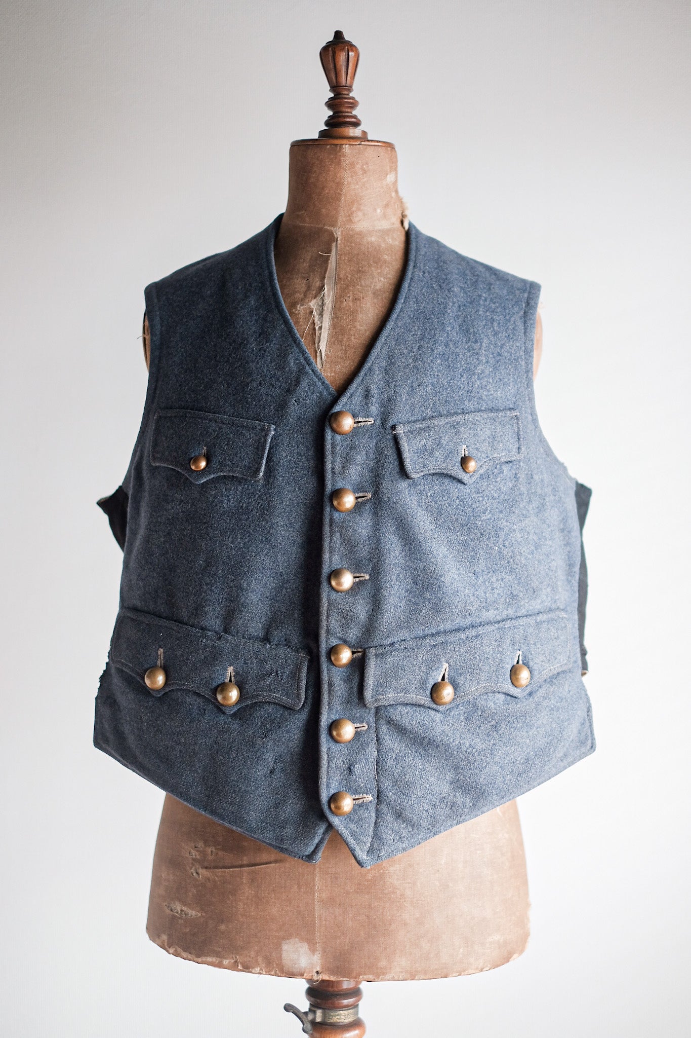 【~10's】WW1 French Army Wool Gilet
