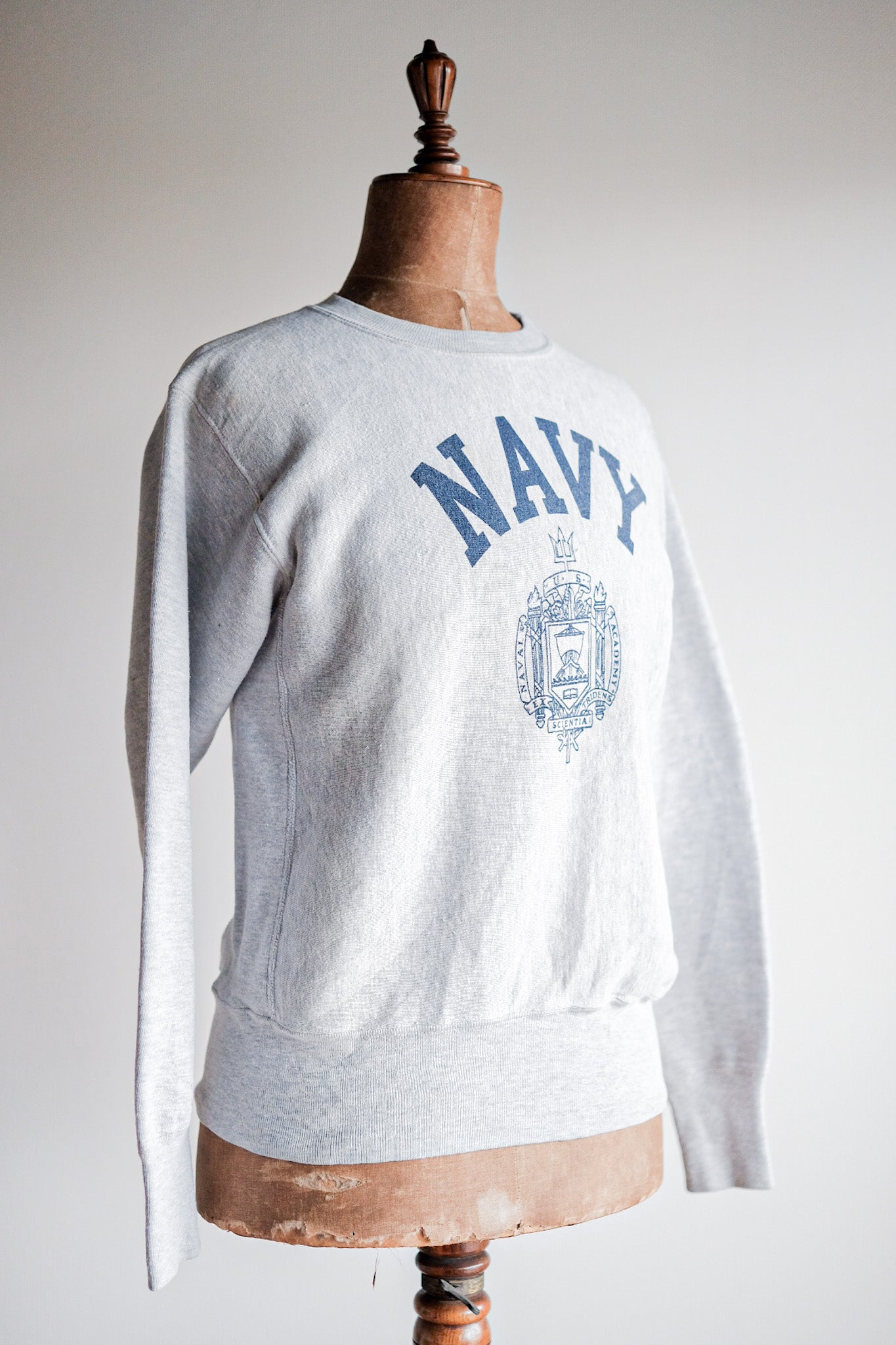 【~80's】Vintage Champion Reverse Weave Sweatshirt "USNA"