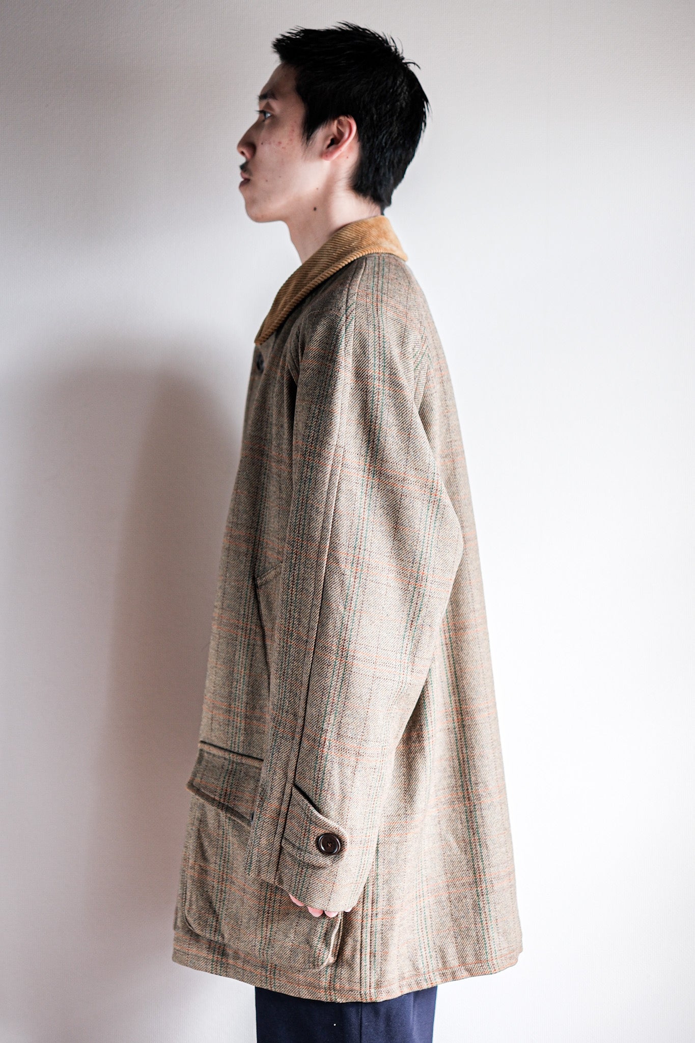 【~90's】Old INVERTERE Corduroy Collar Wool Jacket