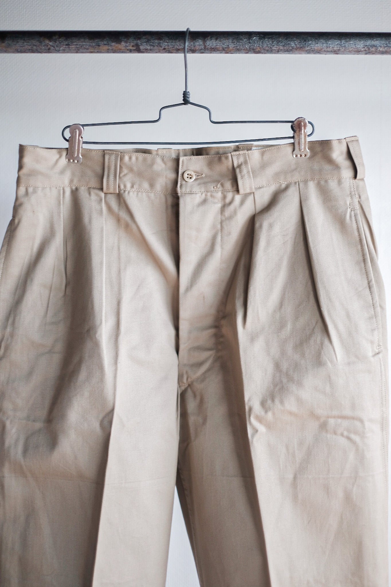 【~60's】French Army M52 Chino Trousers Size.23 "Dead Stock"