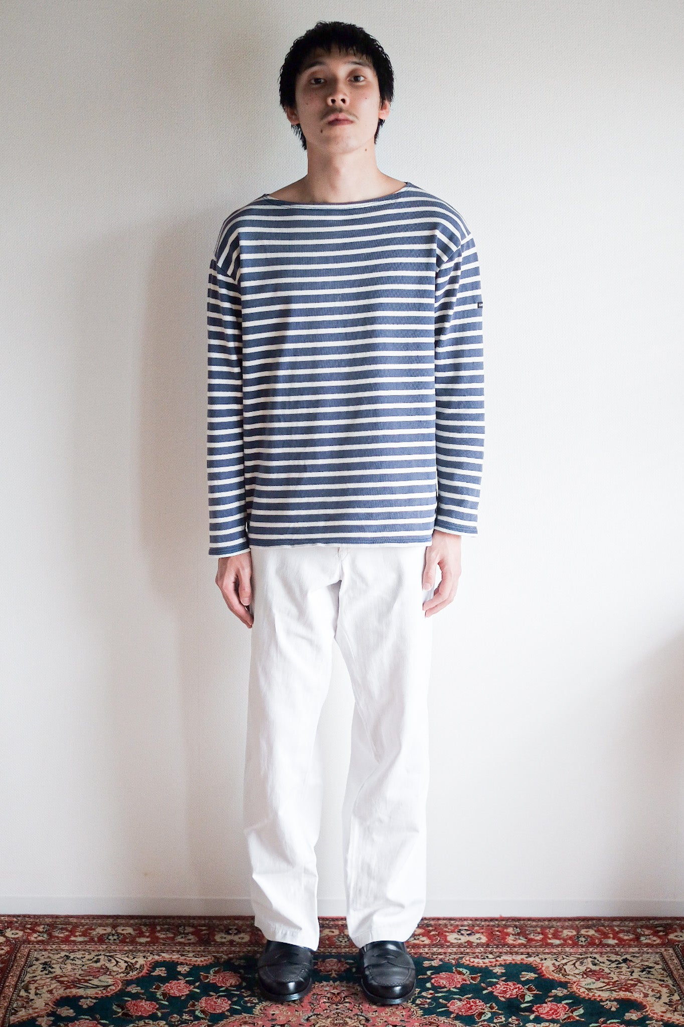 【~40's】German Vintage White Cotton Work Pants