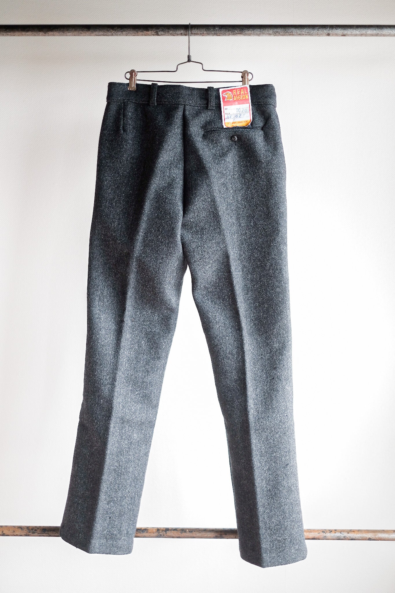 【~50's】French Vintage HBT Wool Work Pants "Pascal Fabric" "Dead Stock"
