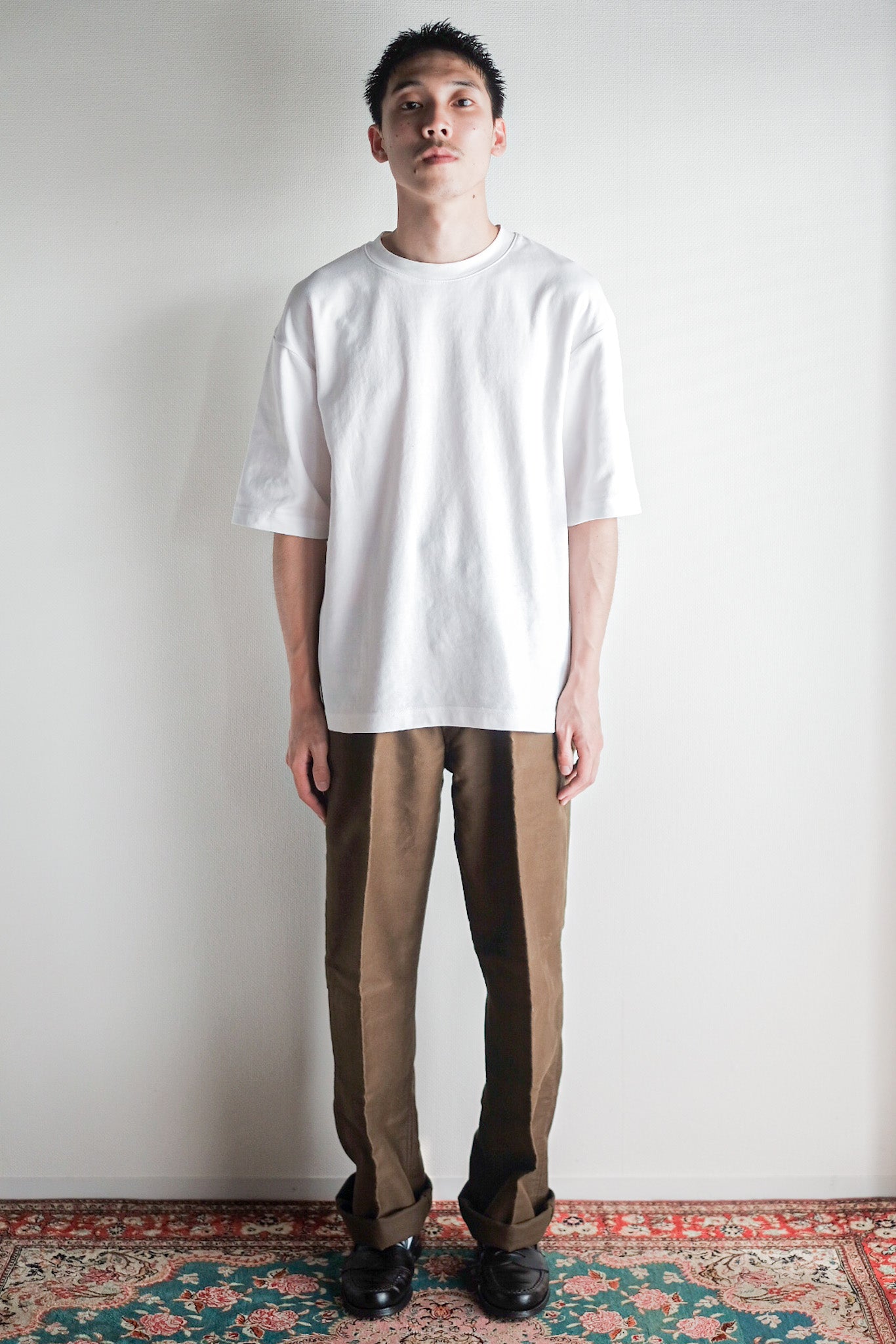 【~50's】French Vintage Brown Moleskin Work Pants "Dead Stock"