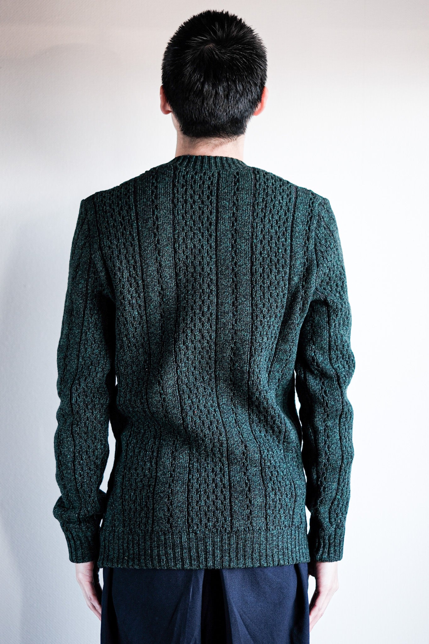 【~60's】French Vintage V-neck Wool Sweater "Dead Stock"