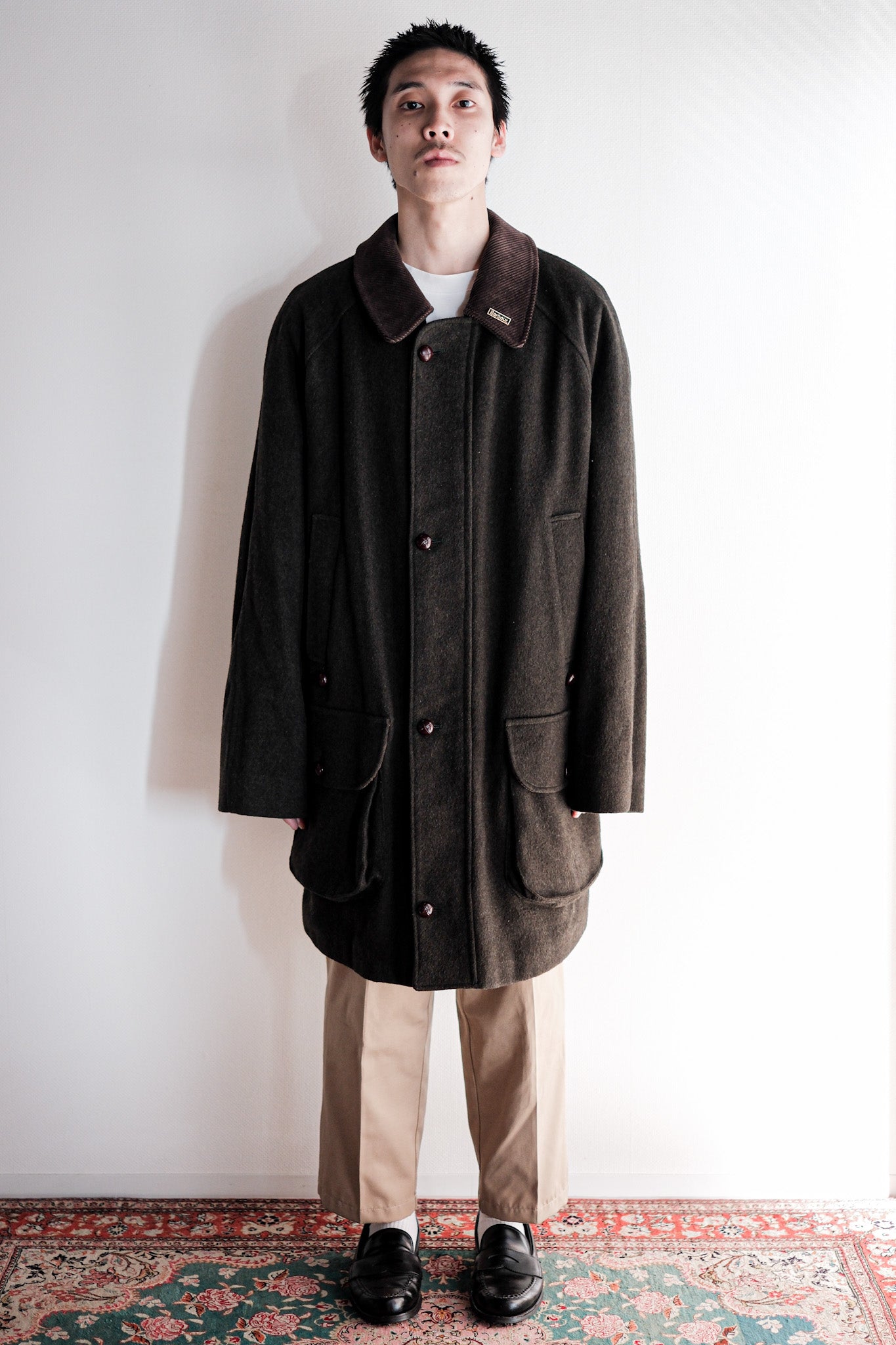【~90's】Vintage Barbour "LODEN JACKET" 3 Crest Size.42
