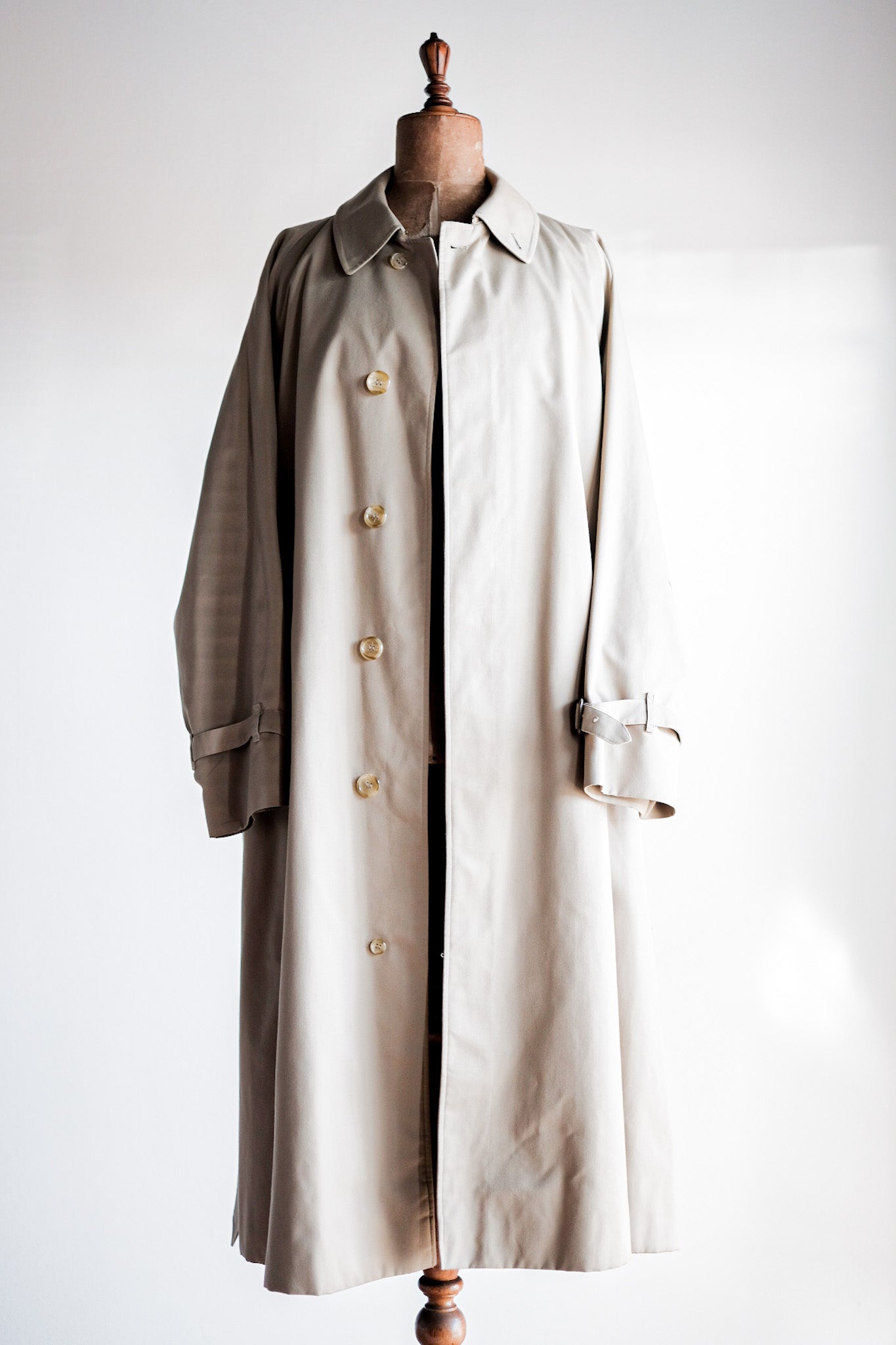 【~80's】Vintage Burberry's Single Raglan Rider Coat Size.52RL